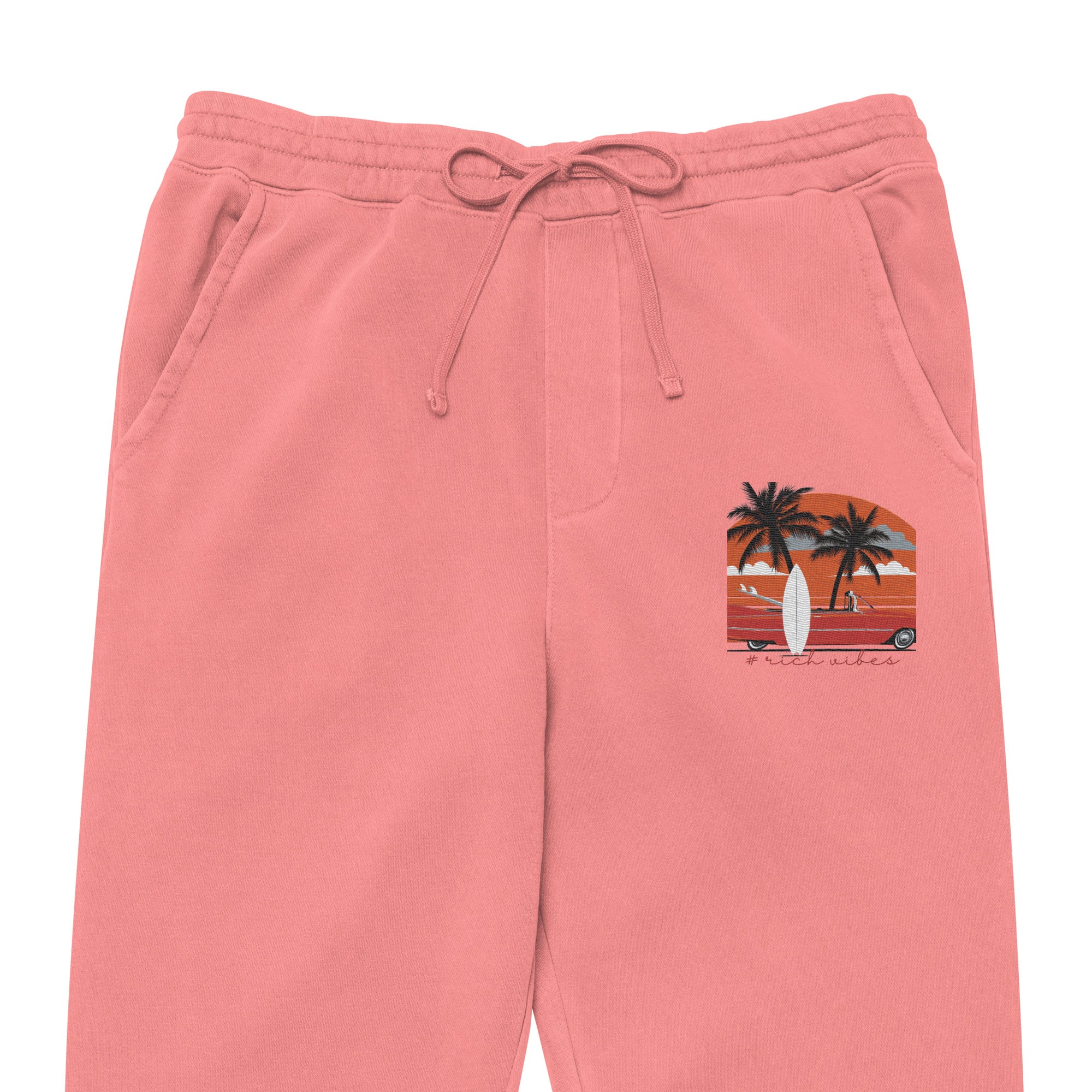 RV5 Surfs Up Sunset Classic Peach - Unisex pigment-dyed sweatpants