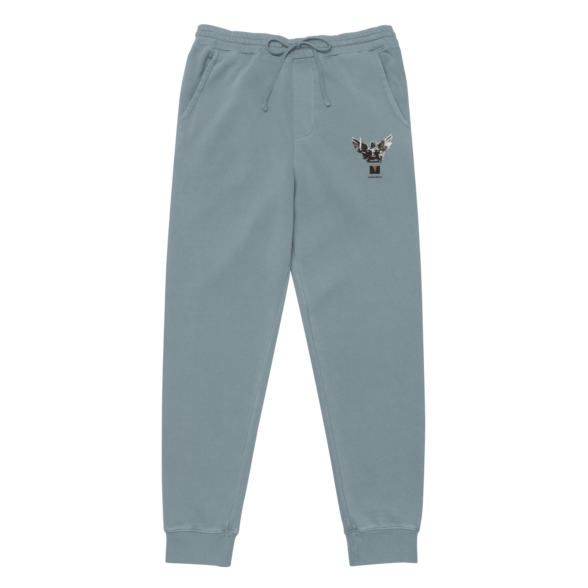 A. Rich Vibes Archangel Authentic Signature Collection Slate Blue pigment-dyed sweatpants