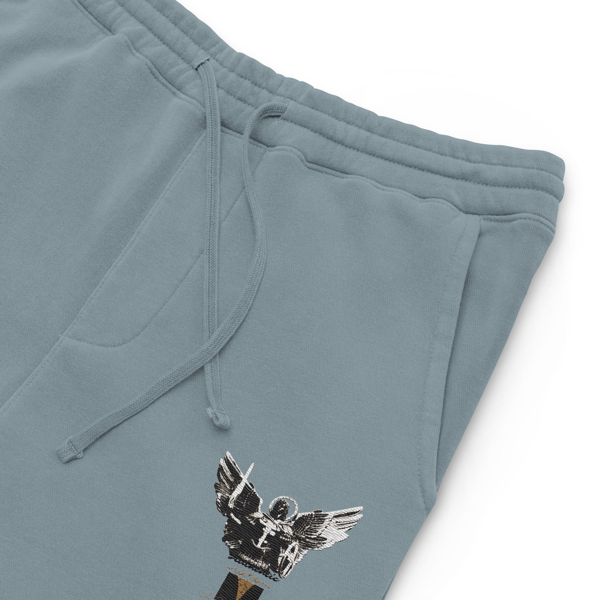 A. Rich Vibes Archangel Authentic Signature Collection Slate Blue pigment-dyed sweatpants