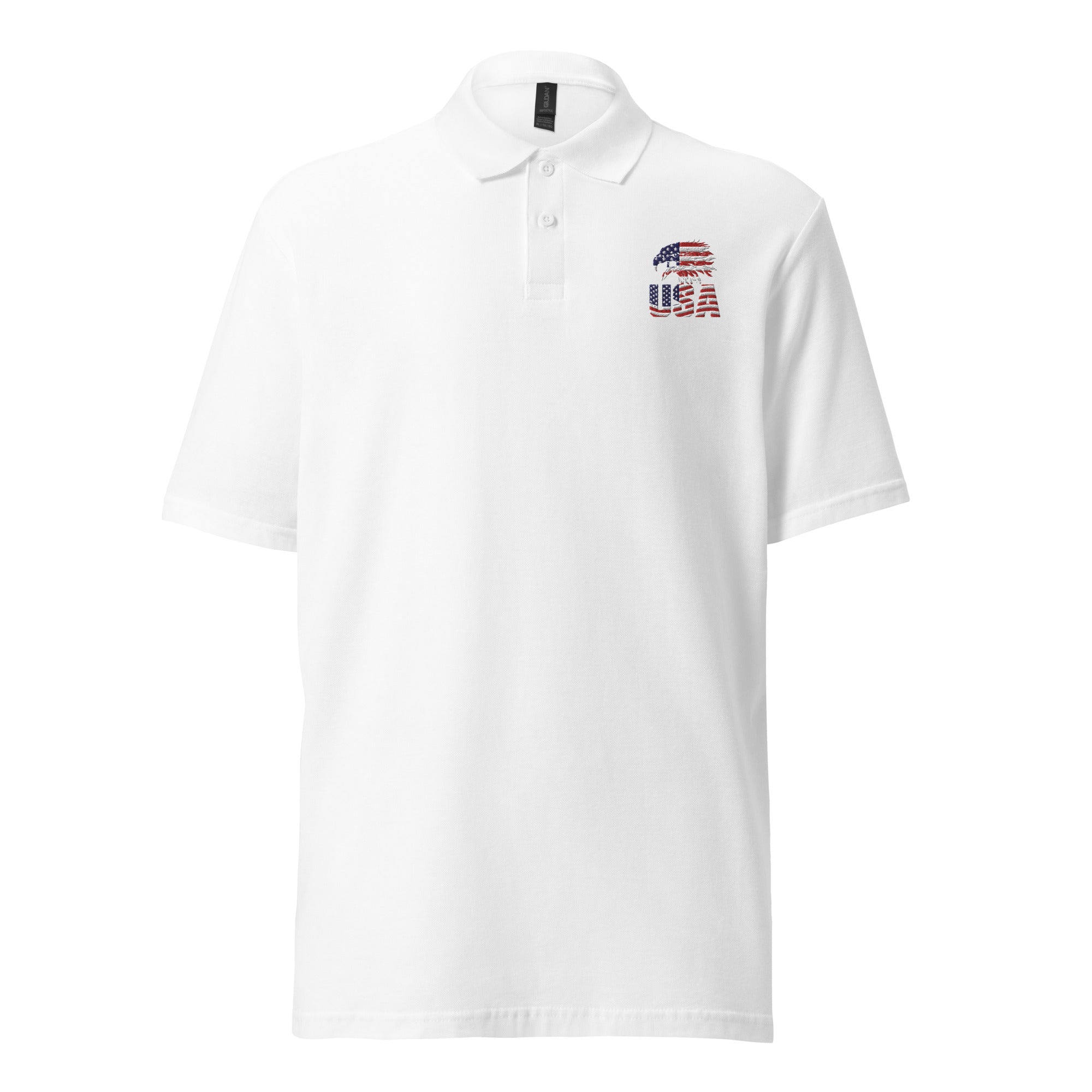 USA American Eagle Flag - Unisex pique polo shirt