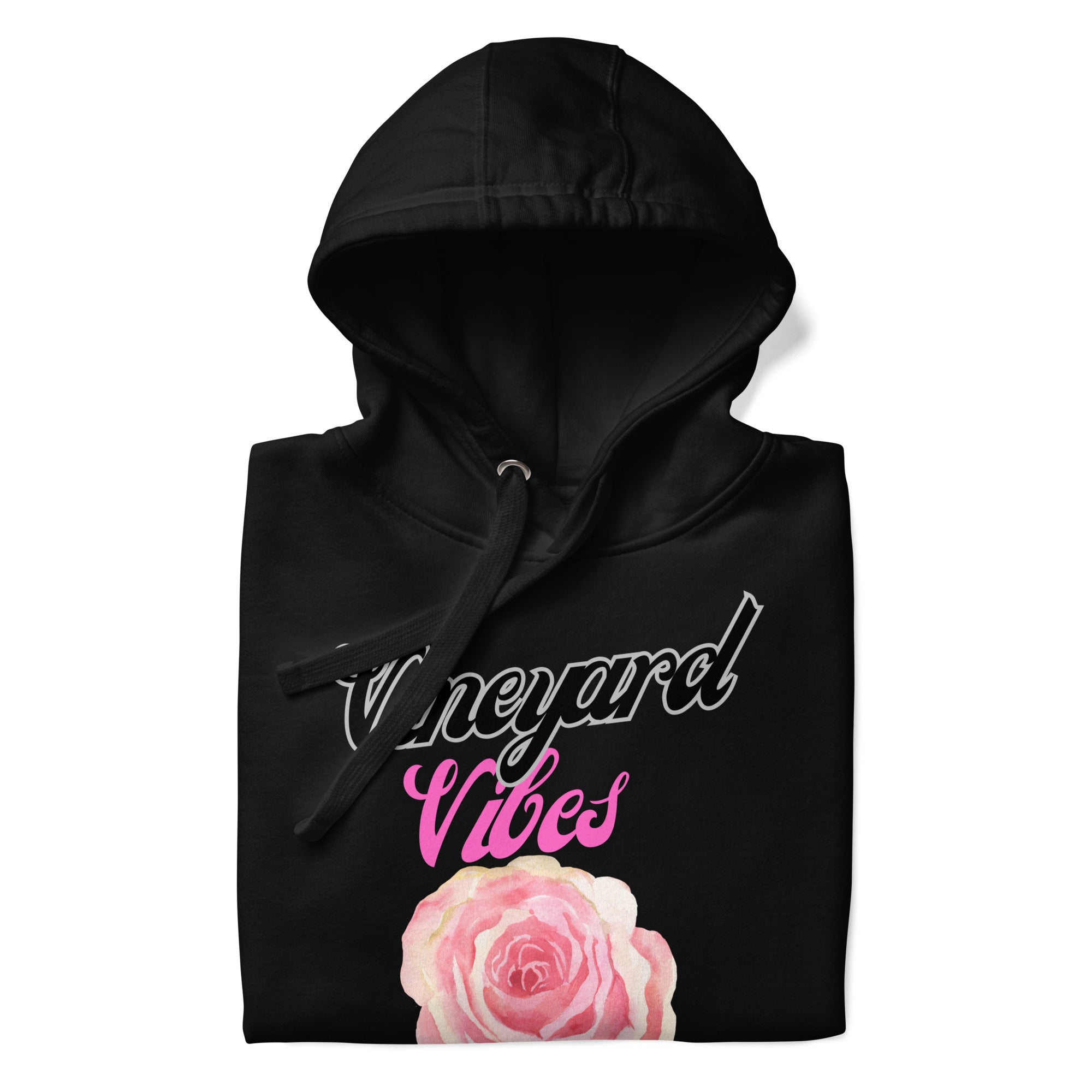Vineyard Vibes LS Pink Rose Pedals LifeStyle - Unisex Hoodie