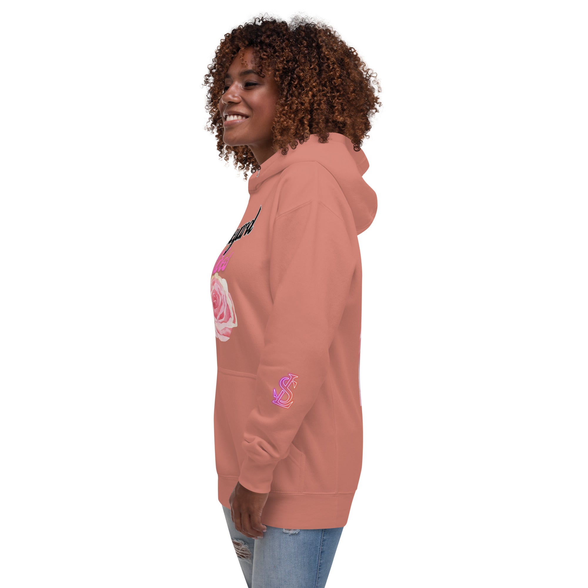 Vineyard Vibes LS Pink Rose Pedals LifeStyle - Unisex Hoodie