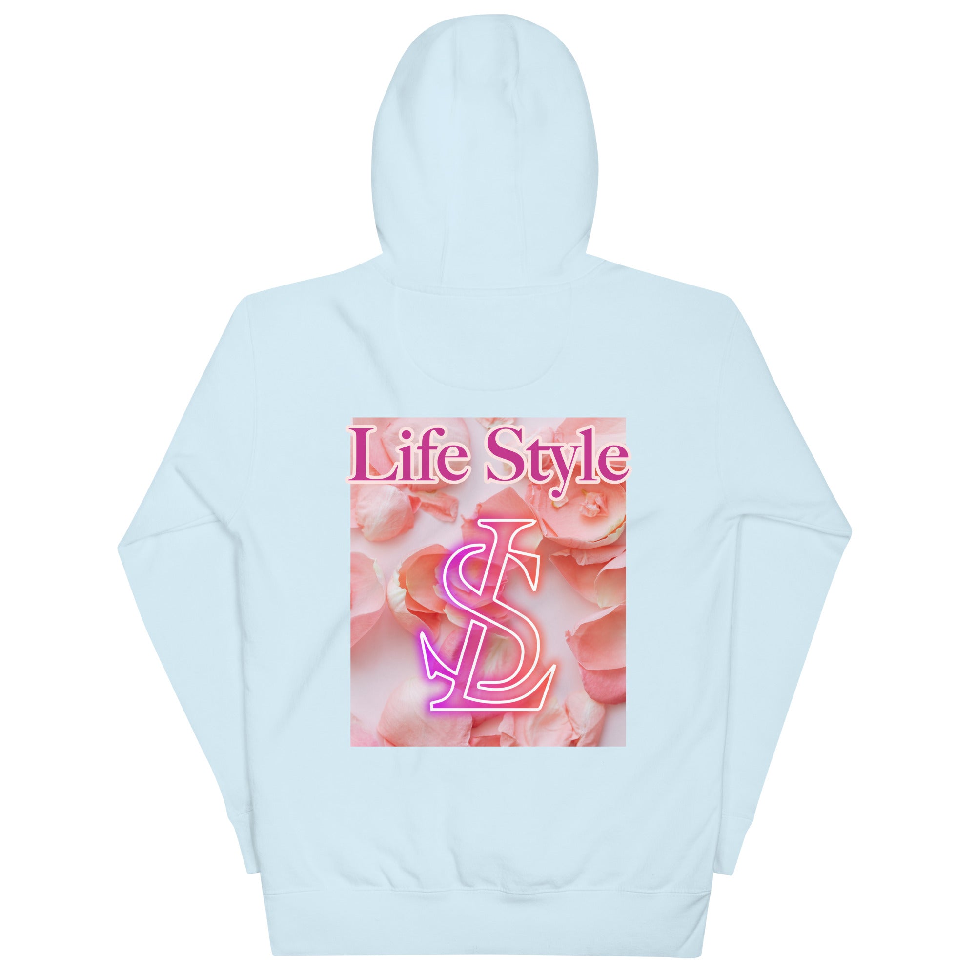 Vineyard Vibes LS Pink Rose Pedals LifeStyle - Unisex Hoodie