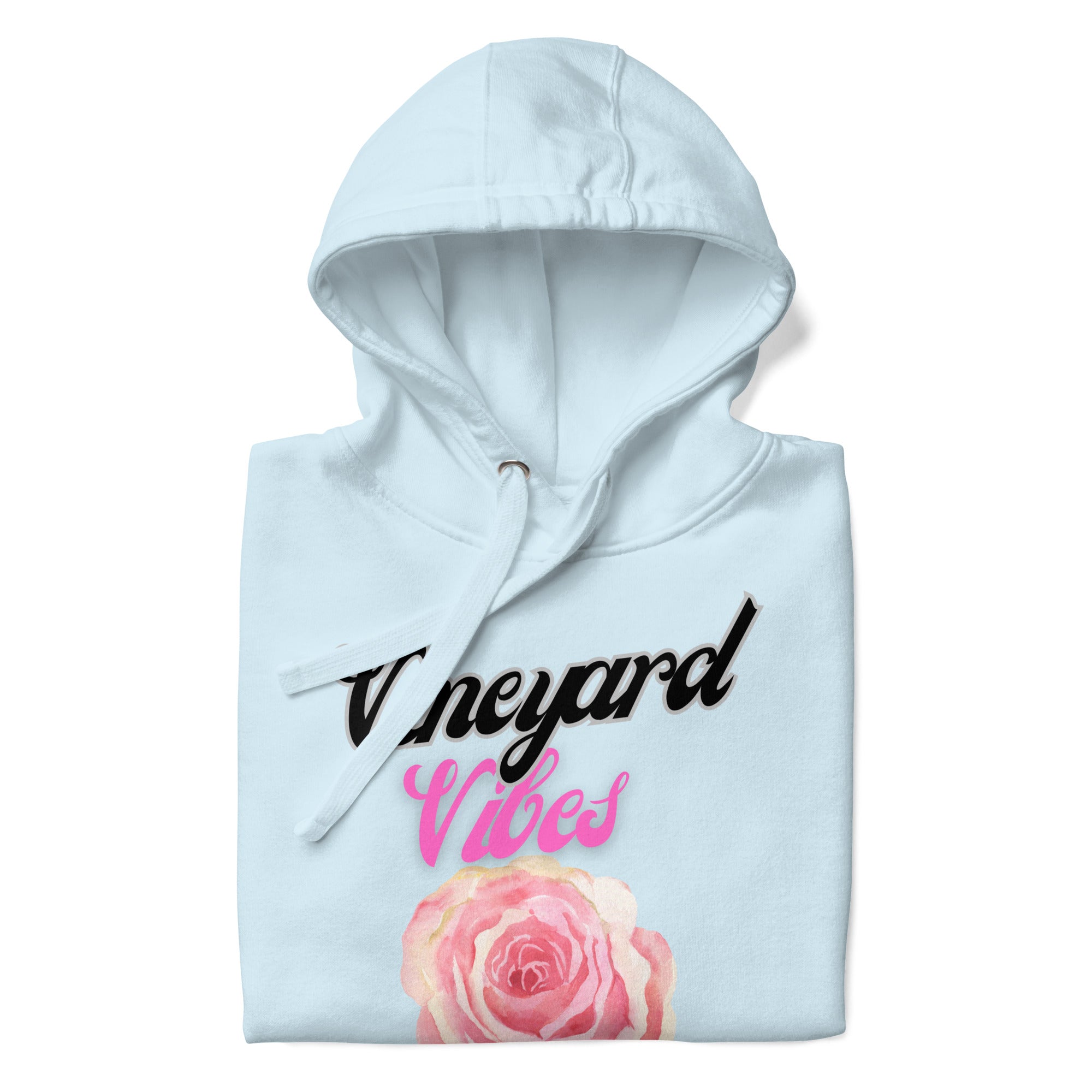 Vineyard Vibes LS Pink Rose Pedals LifeStyle - Unisex Hoodie