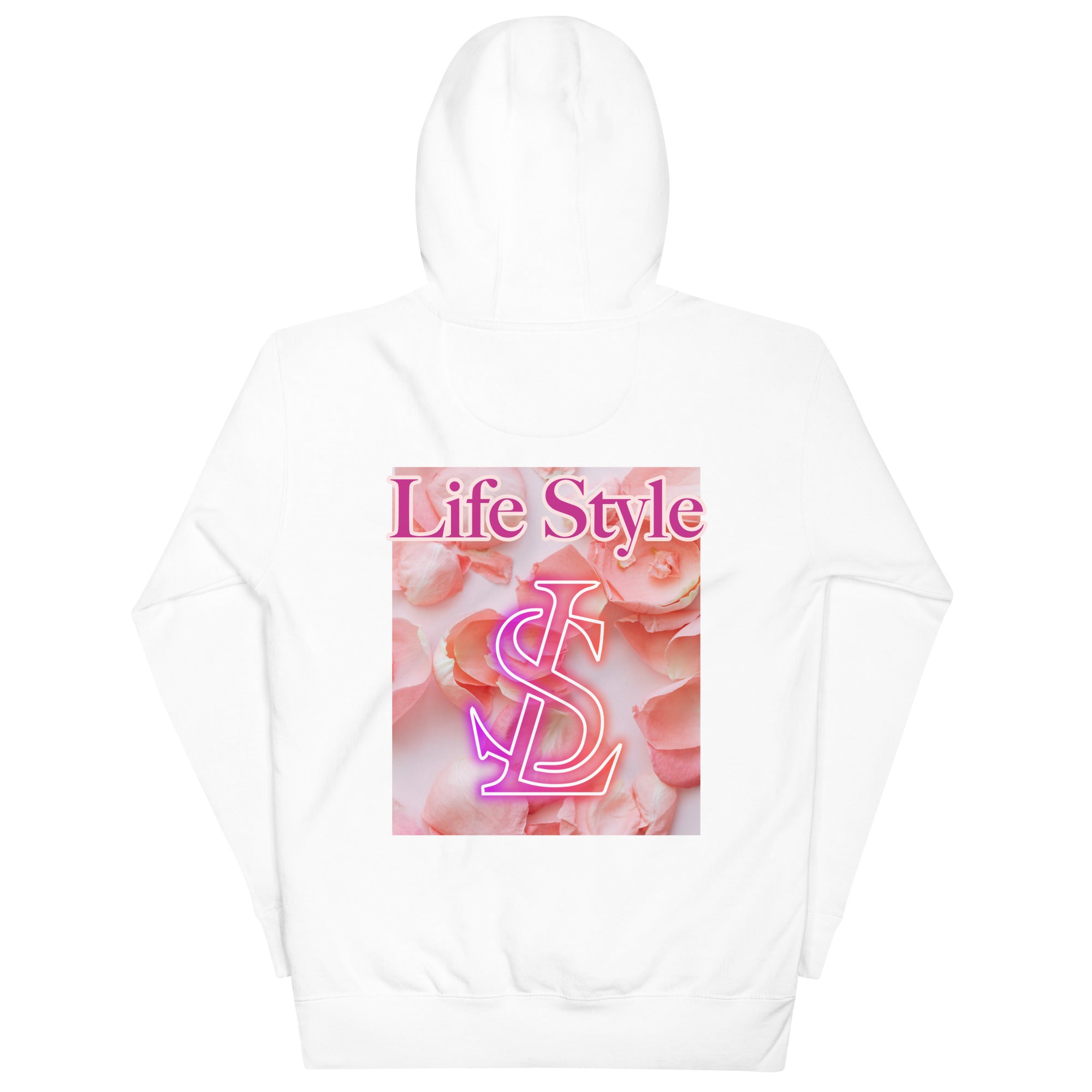 Vineyard Vibes LS Pink Rose Pedals LifeStyle - Unisex Hoodie