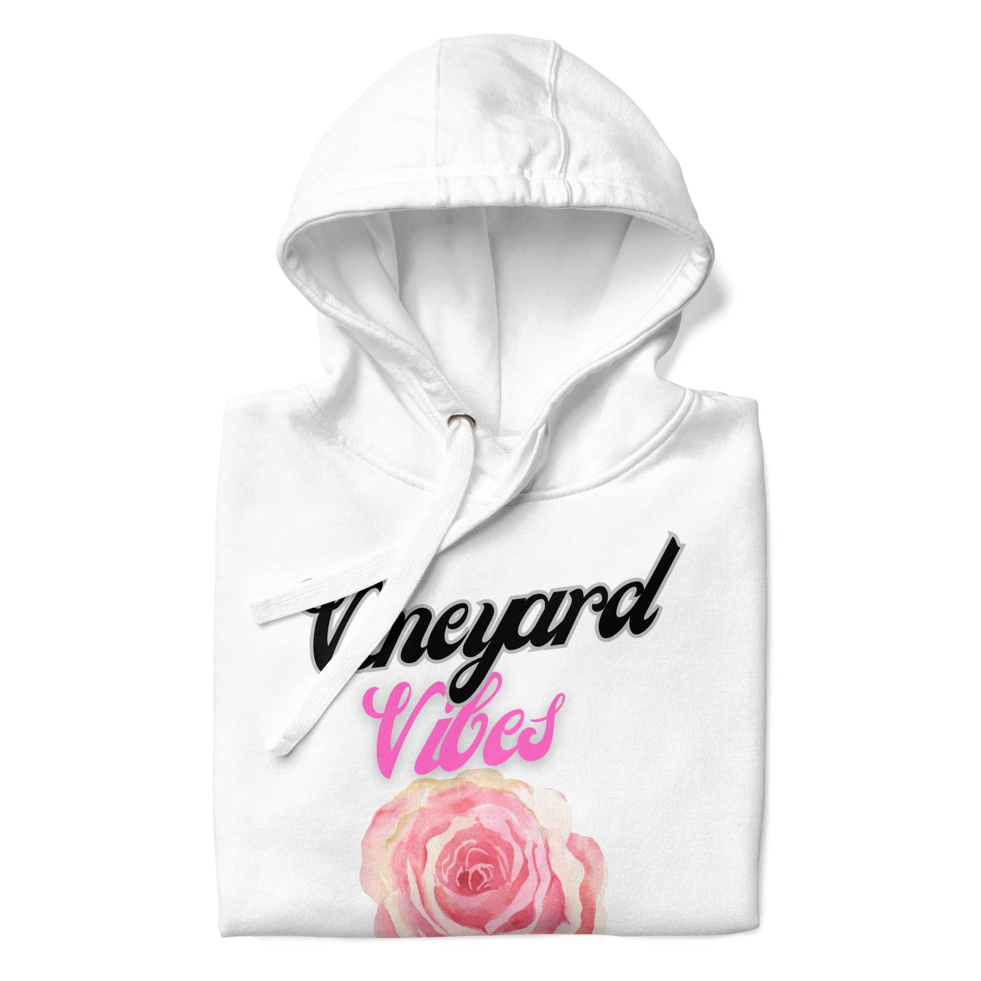 Vineyard Vibes LS Pink Rose Pedals LifeStyle - Unisex Hoodie