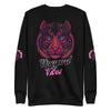 Vineyard Vibes Pink Tiger Silhouette - Unisex Premium Sweatshirt | Cotton Heritage
