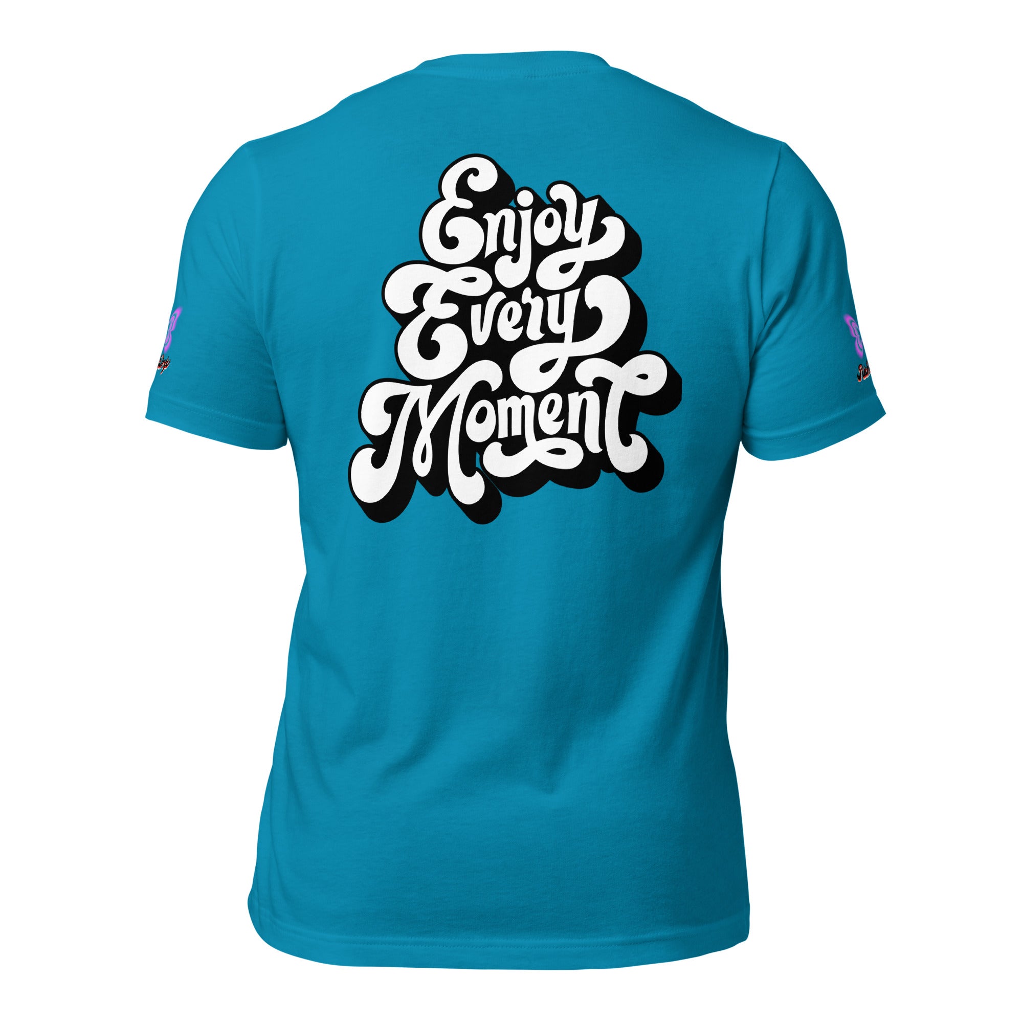 Rich Good Vibes Purple ButterFly "Enjoy Every Moment" - Unisex t-shirt