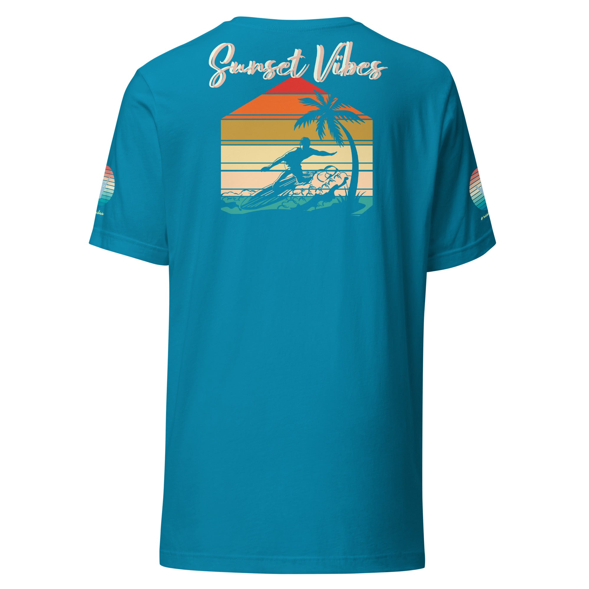 Sunset Vibes Beach Surf Creation 1.0 - Unisex t-shirt Pastel