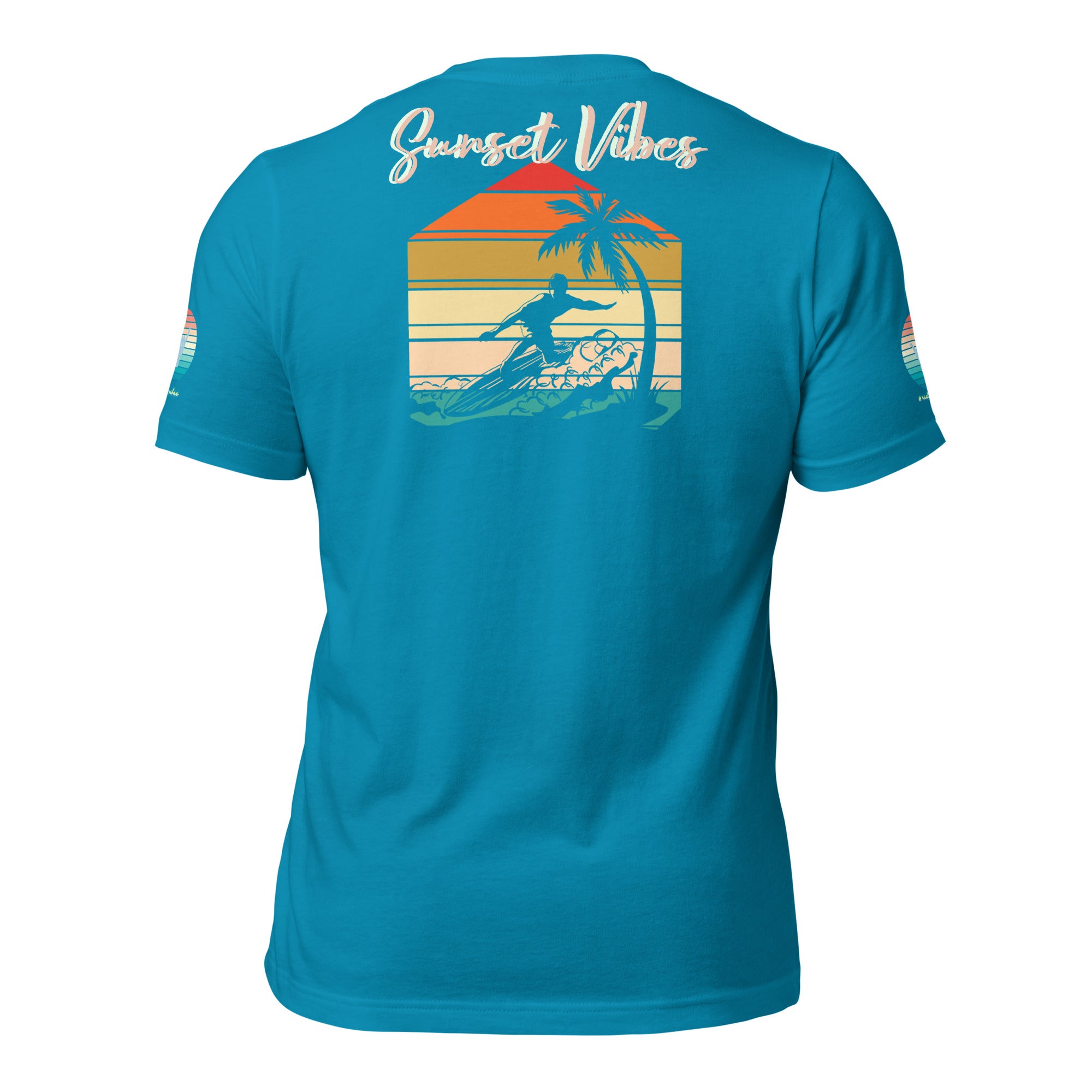 Sunset Vibes Beach Surf Creation 1.0 - Unisex t-shirt Pastel