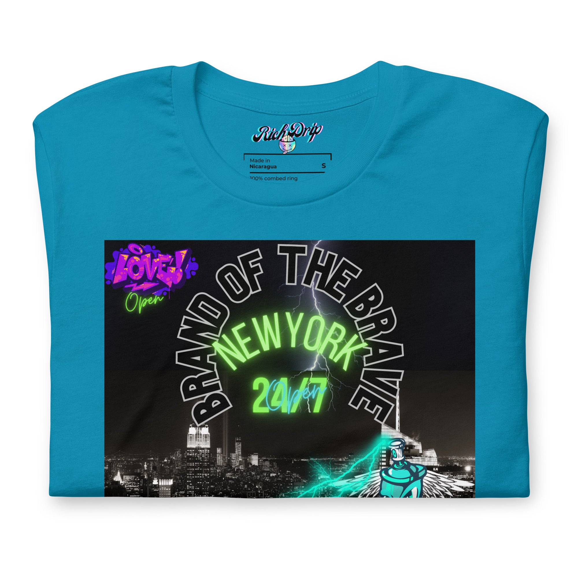 Rich Drip Brand Of The Brave NYC 24/7 - Unisex t-shirt