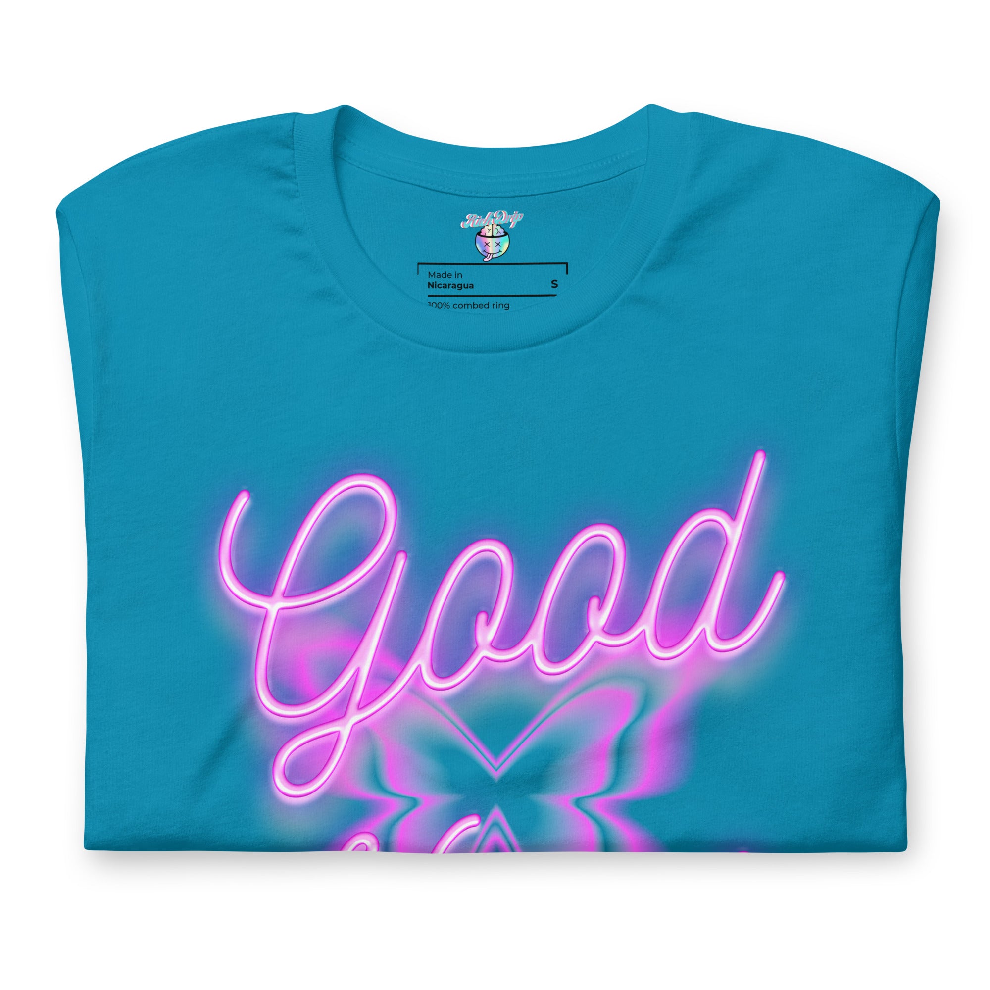 Rich Good Vibes Purple ButterFly "Enjoy Every Moment" - Unisex t-shirt