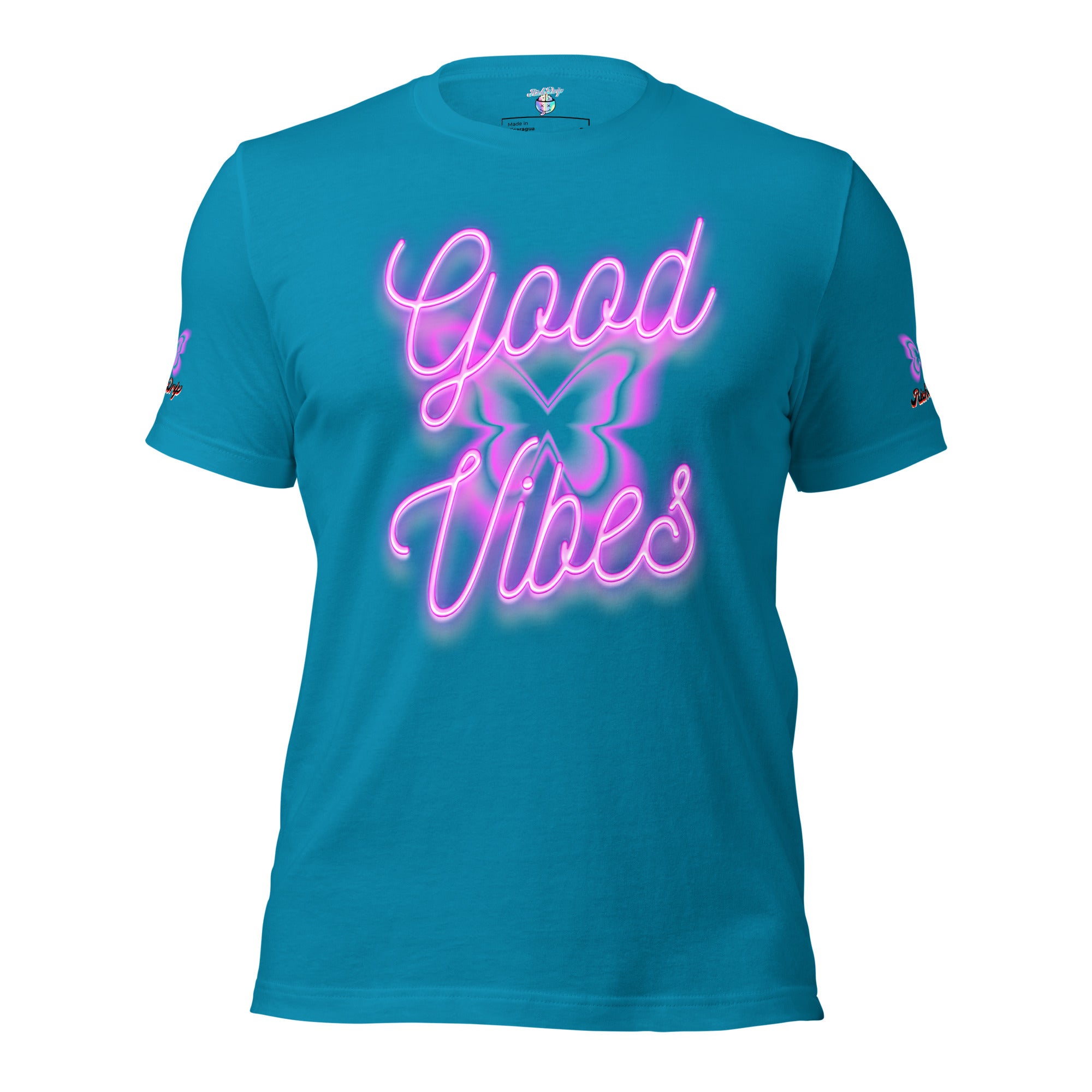 Rich Good Vibes Purple ButterFly "Enjoy Every Moment" - Unisex t-shirt
