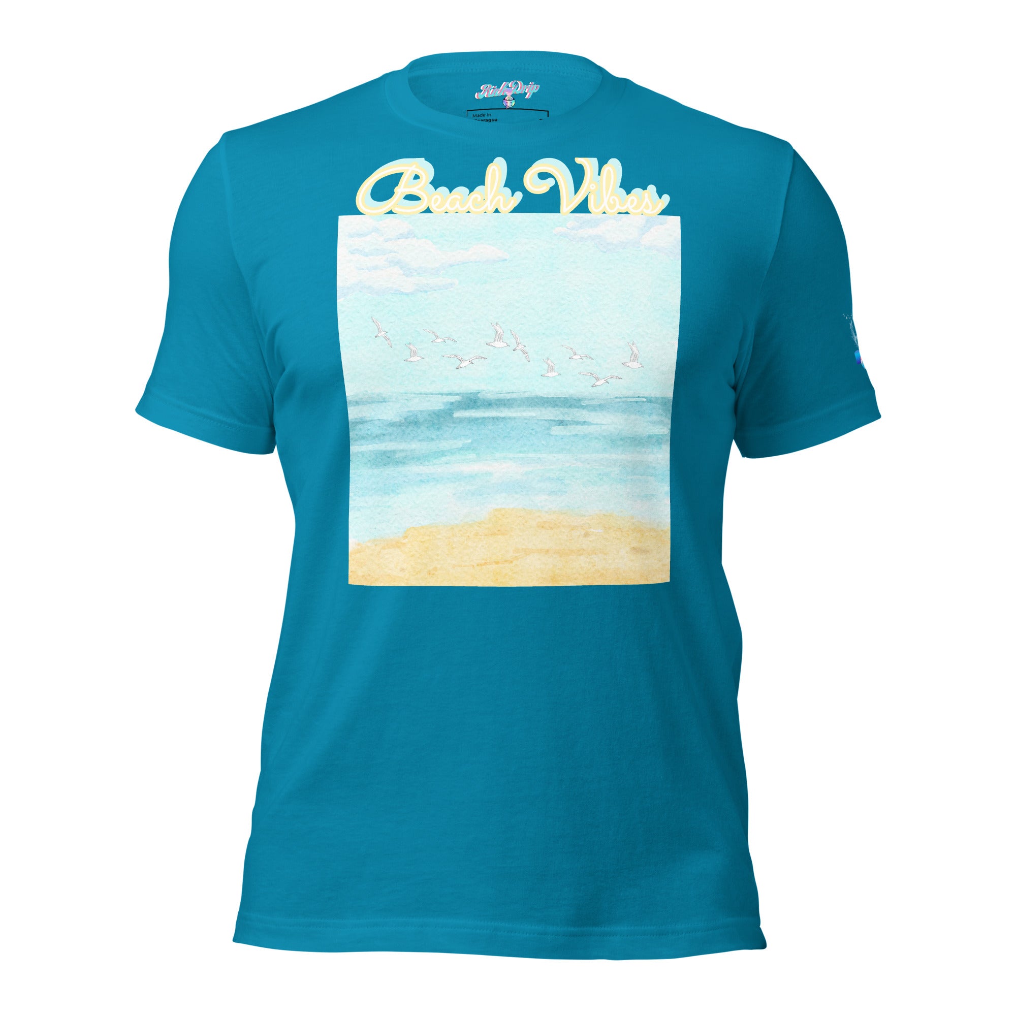 Rich Drip Blue Skies Beach Vibes RR - Unisex t-shirt Pastel