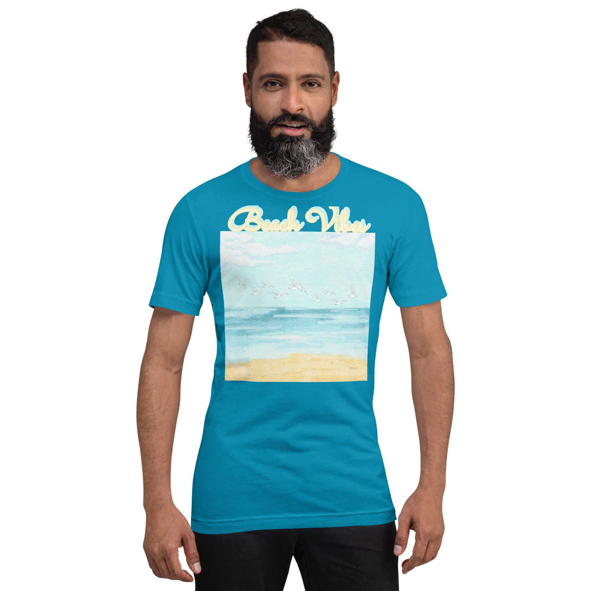 Rich Drip Blue Skies Beach Vibes RR - Unisex t-shirt Pastel