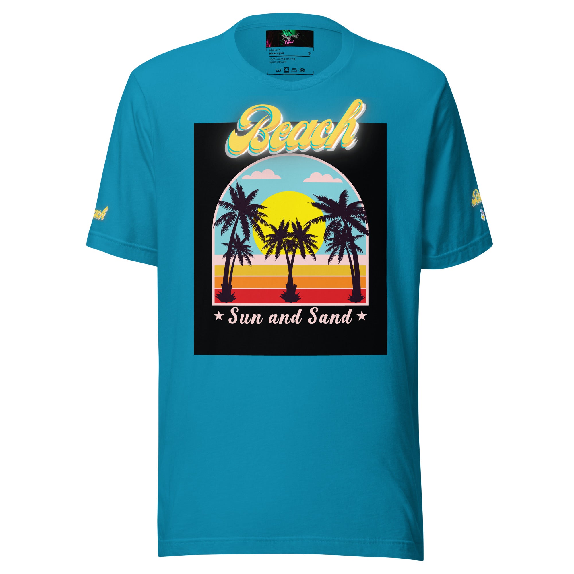 Vineyard Vibes Golden Beach Sun and Sand - Pastel Unisex t-shirt
