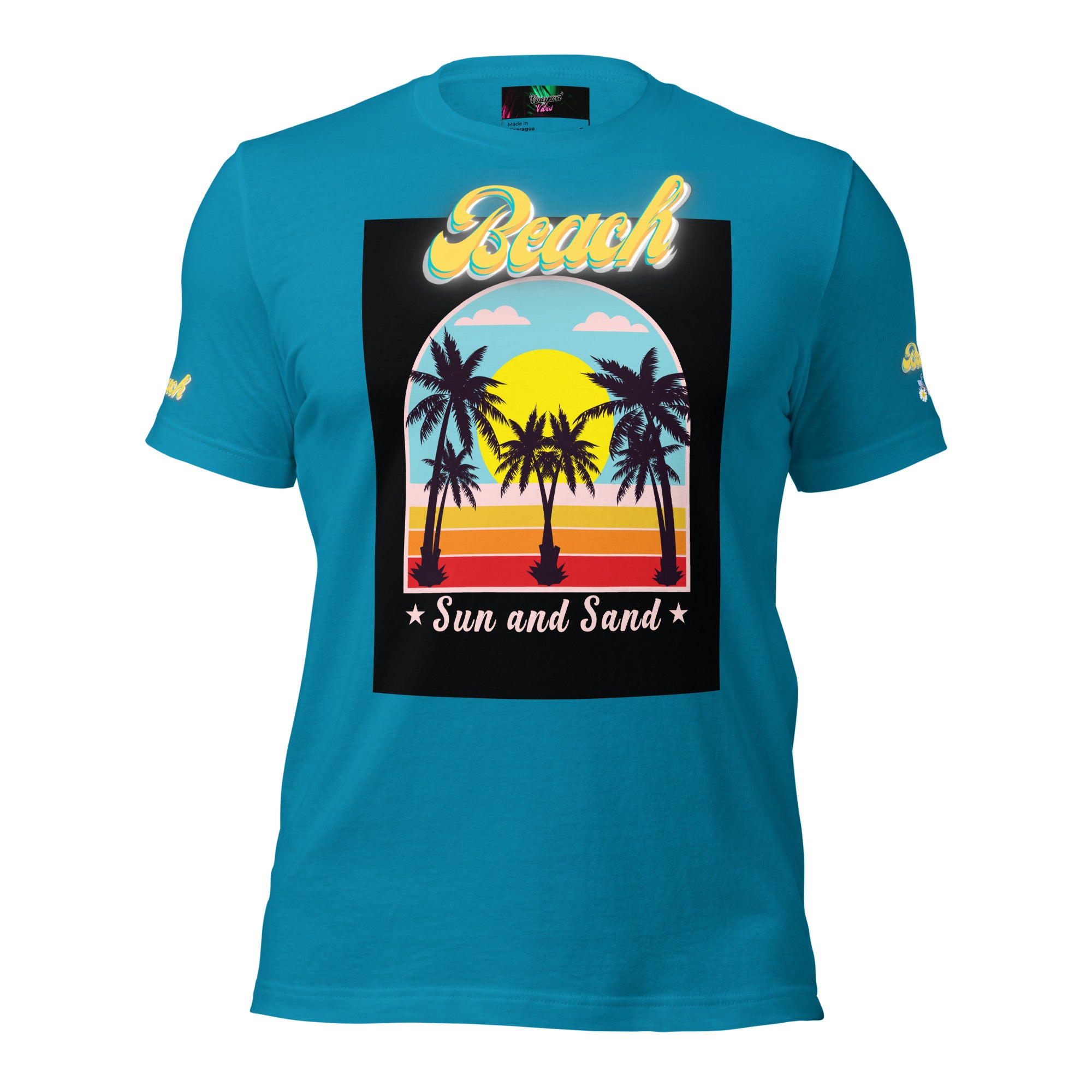 Vineyard Vibes Golden Beach Sun and Sand - Pastel Unisex t-shirt