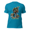 Rich Drip Volt Rich Vibes Colorful Palm Tree Silhouette Multi Colored Circle - Unisex t-shirt