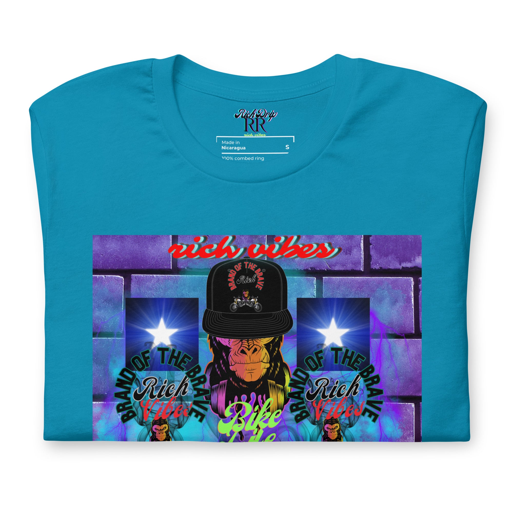 Rich Vibes Purple Brick Volt Bike Life 1.0 - Unisex t-shirt