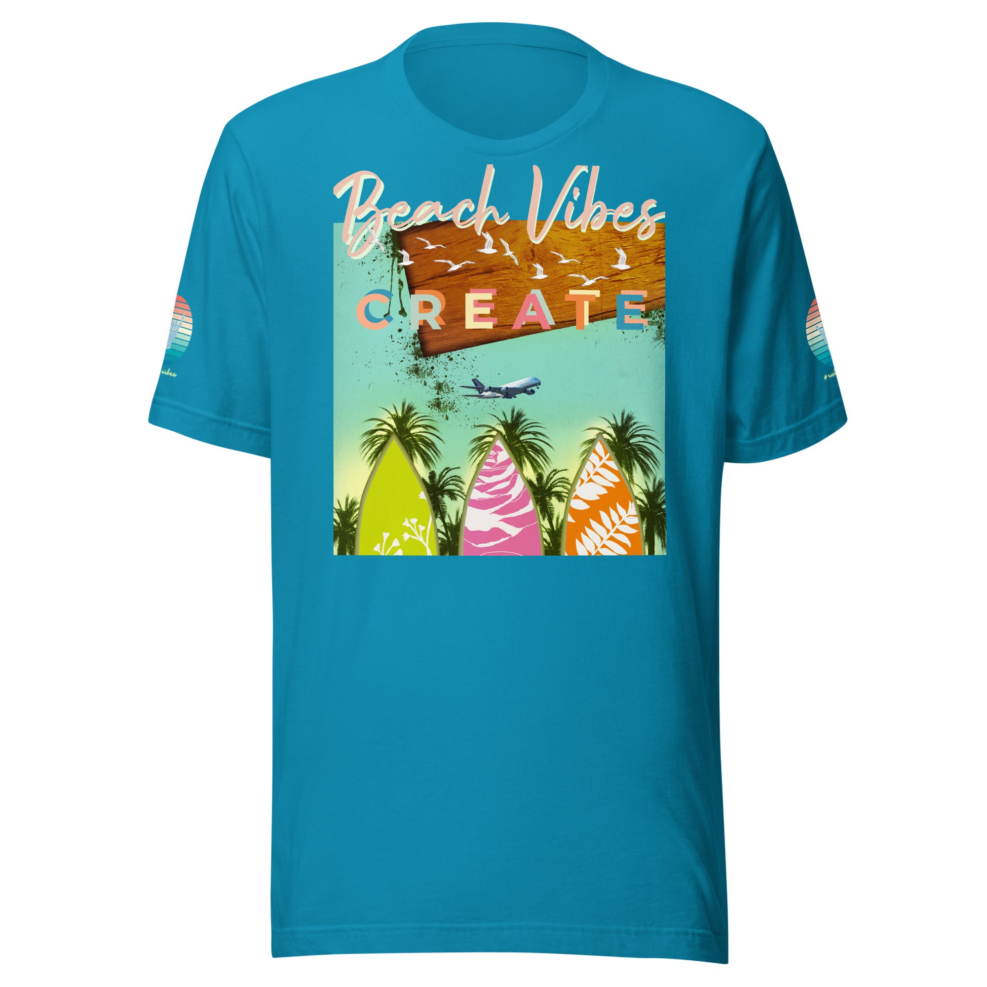 Sunset Vibes Beach Surf Creation 1.0 - Unisex t-shirt Pastel