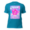 Rich Vibes Miami Pink Palm Tree Diva Kiss Print - Unisex t-shirt Black
