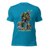Rich Drip Volt Rich Vibes Colorful Palm Tree Silhouette Multi Colored Circle - Unisex t-shirt Black