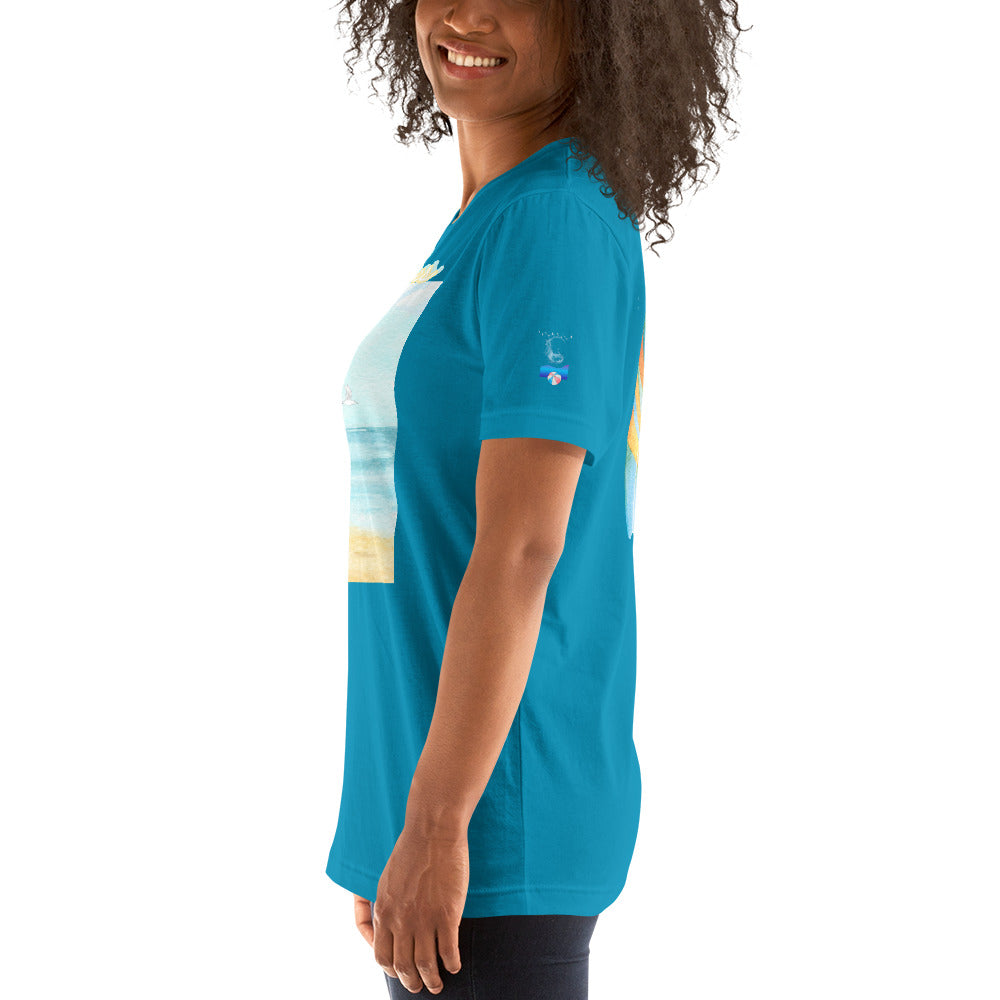 Rich Drip Blue Skies Beach Vibes RR - Unisex t-shirt Pastel