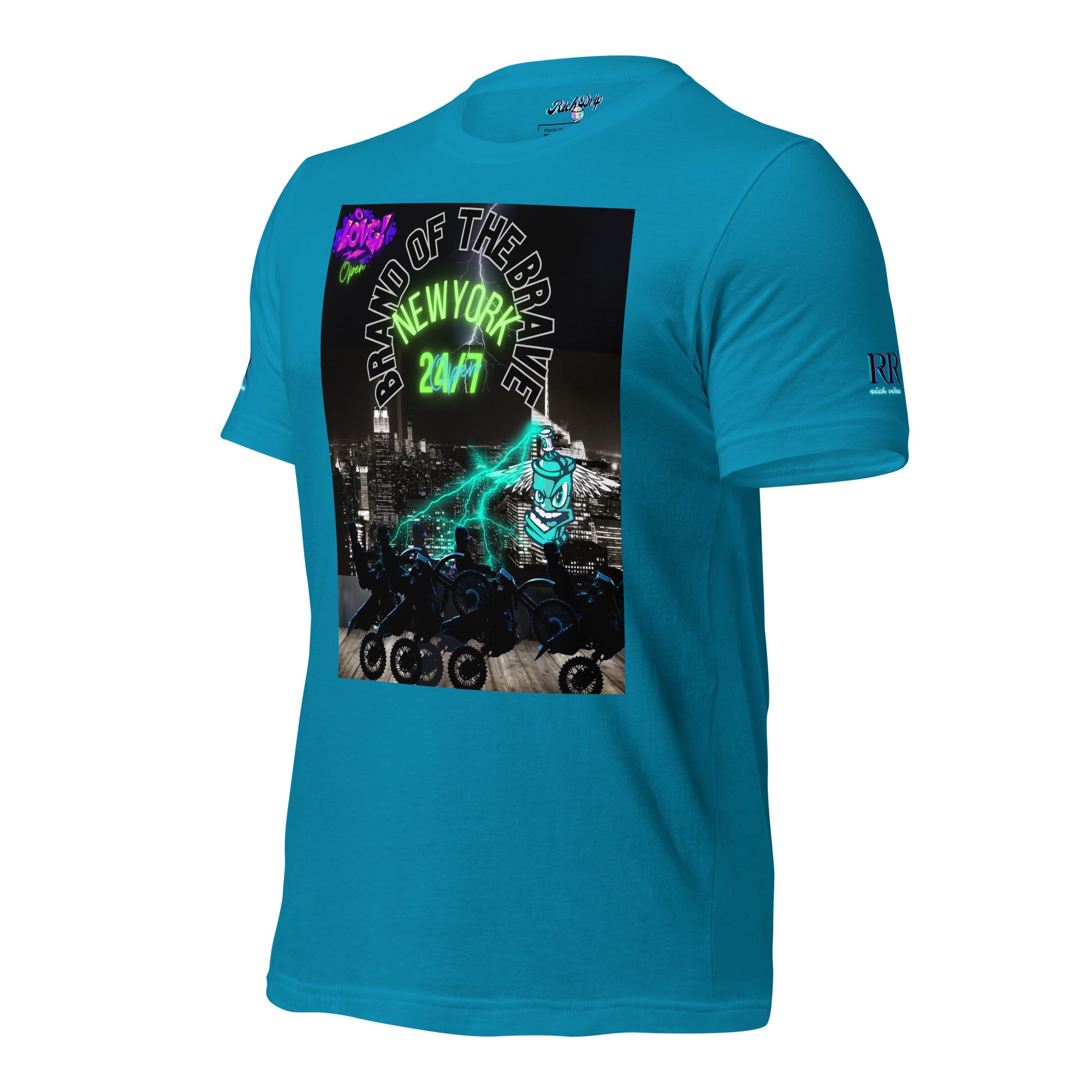 Rich Drip Brand Of The Brave NYC 24/7 - Unisex t-shirt