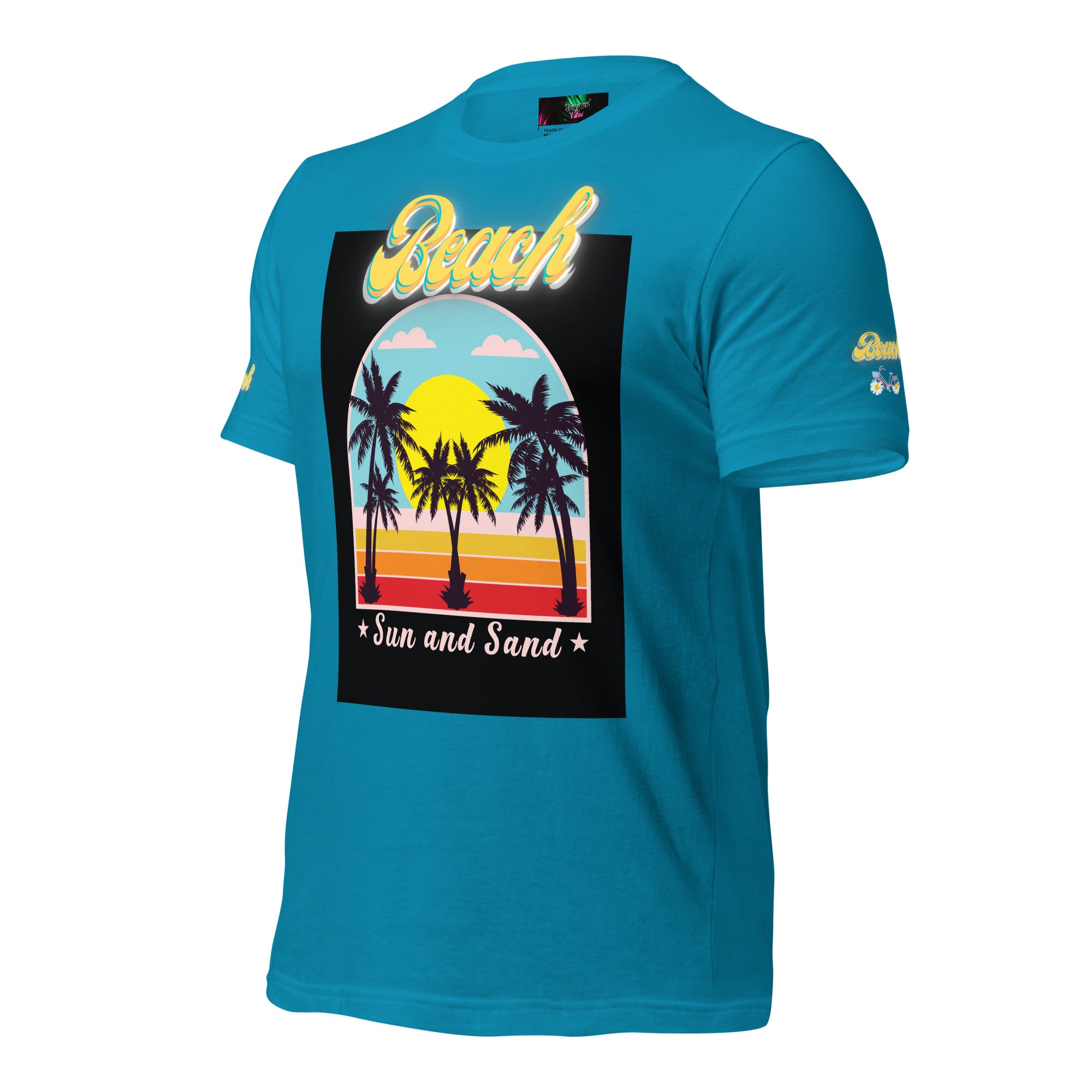 Vineyard Vibes Golden Beach Sun and Sand - Pastel Unisex t-shirt
