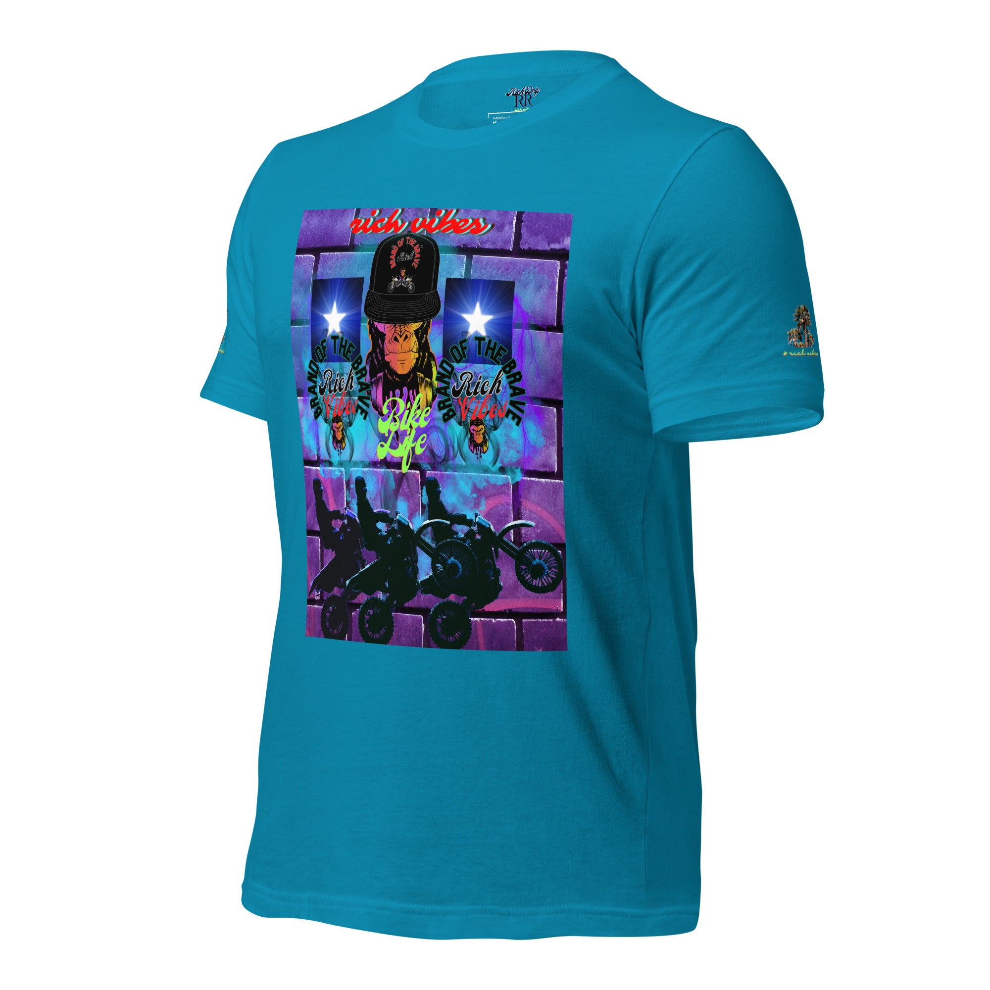 Rich Vibes Purple Brick Volt Bike Life 1.0 - Unisex t-shirt