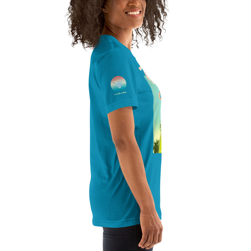 Sunset Vibes Beach Surf Creation 1.0 - Unisex t-shirt Pastel