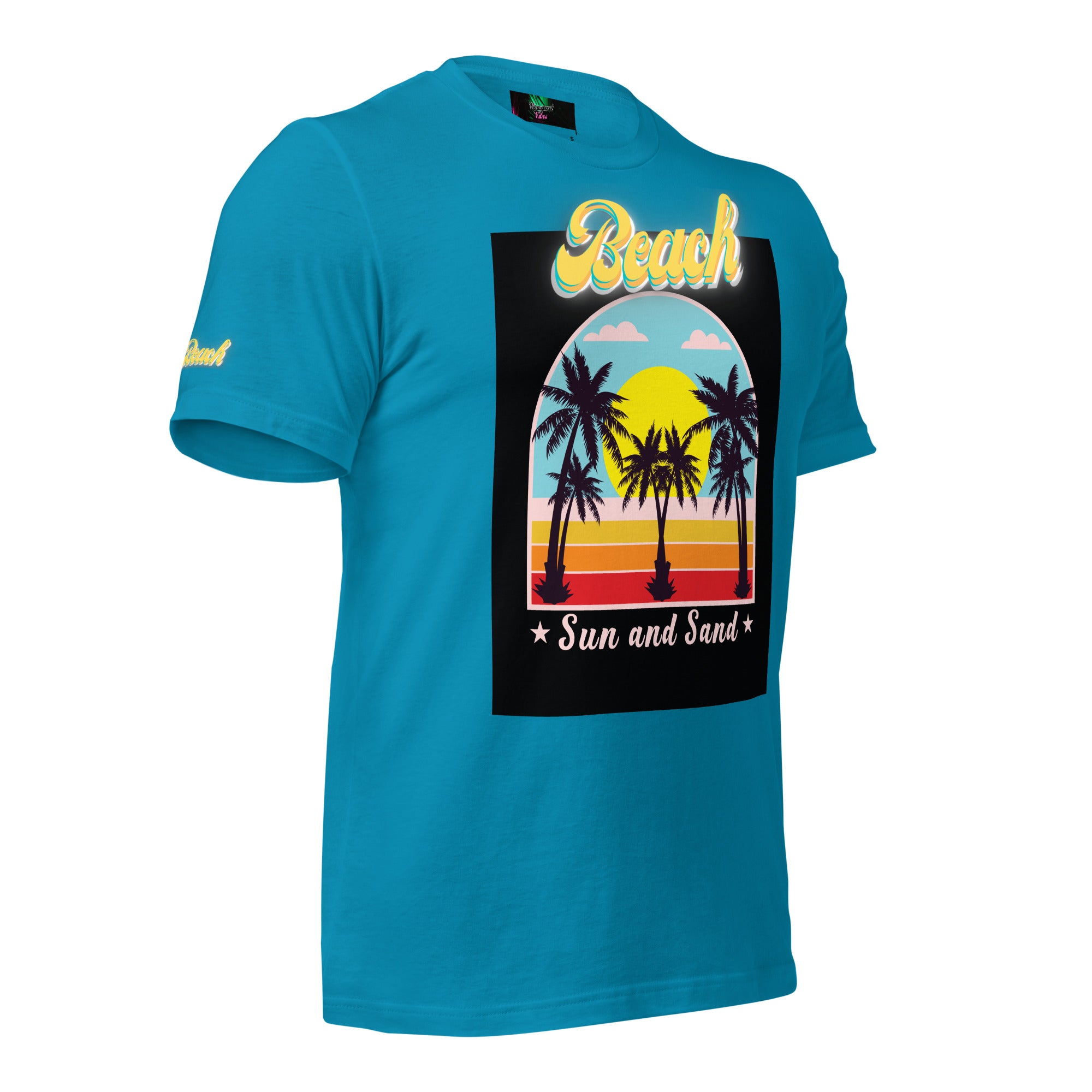 Vineyard Vibes Golden Beach Sun and Sand - Pastel Unisex t-shirt