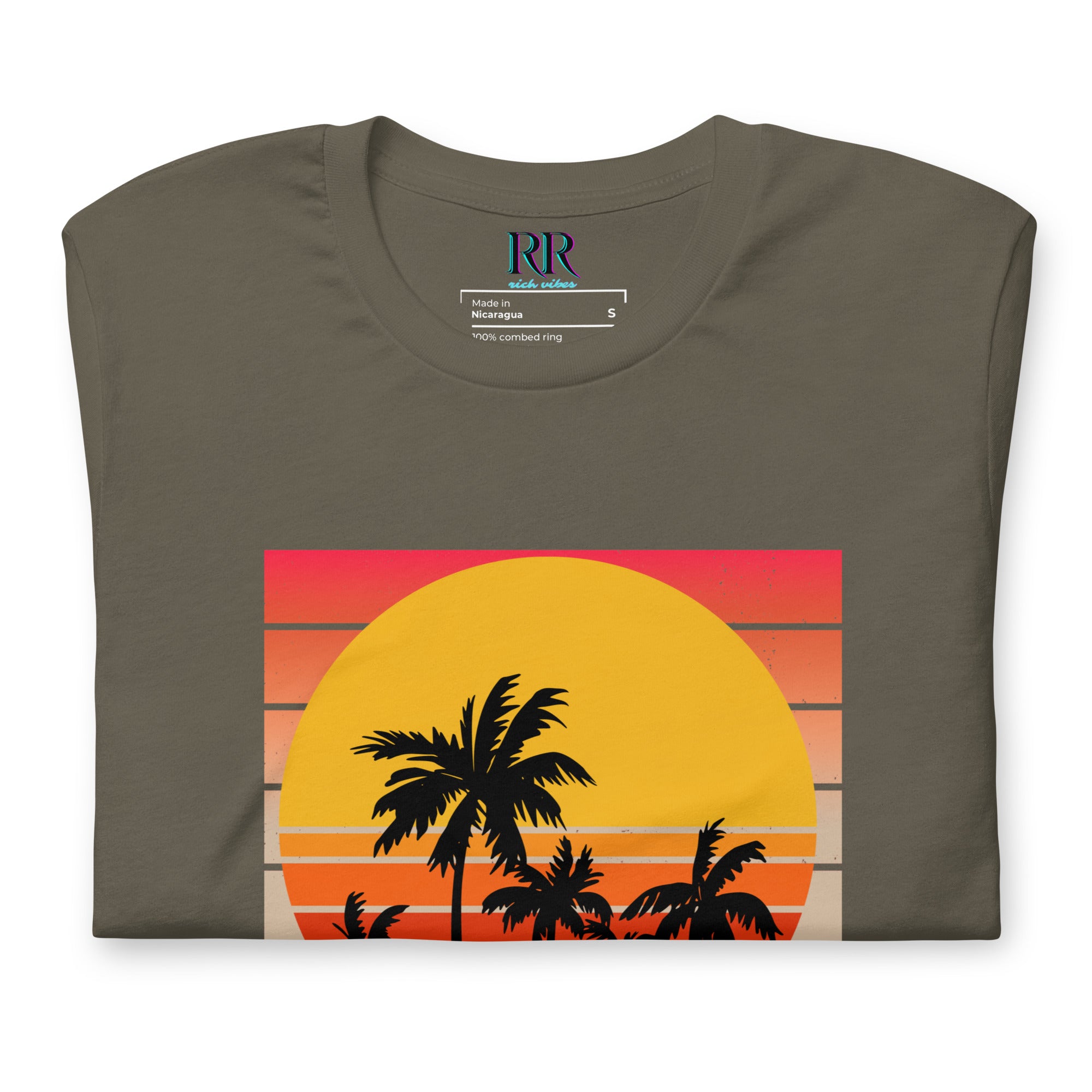 RV5 Sunset Squared Circle - Unisex Staple T-Shirt | Bella + Canvas 3001