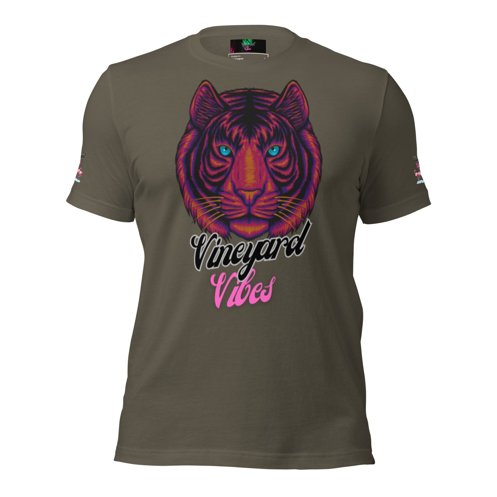 Vineyard Vibes Brand Of The Brave Pink Tiger - Unisex t-shirt