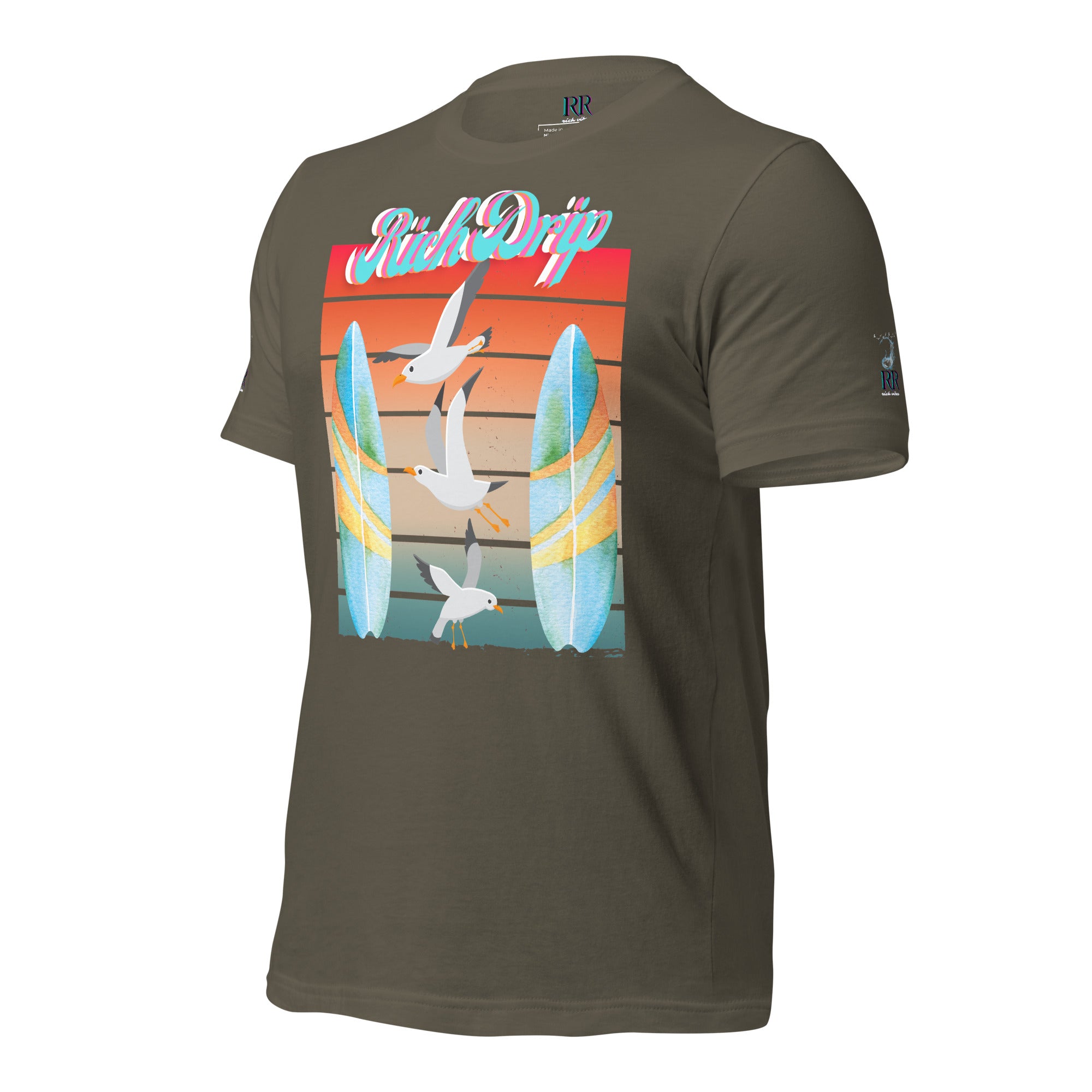 Rich Drip Surf Board Walk - Unisex t-shirt