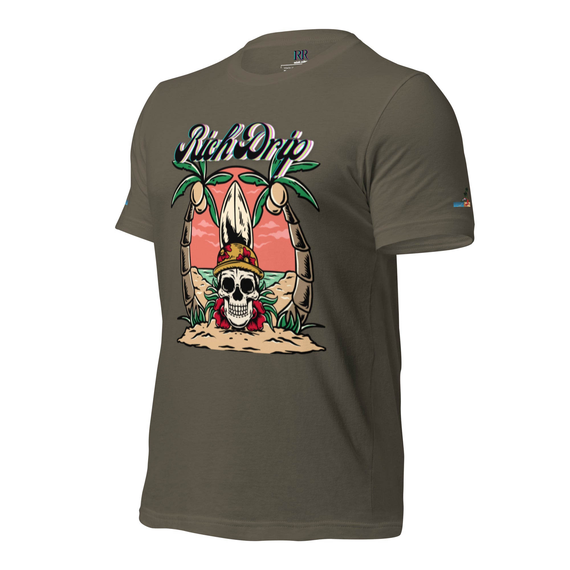 Rich Vibes Beach Army Rich Drip - Unisex t-shirt