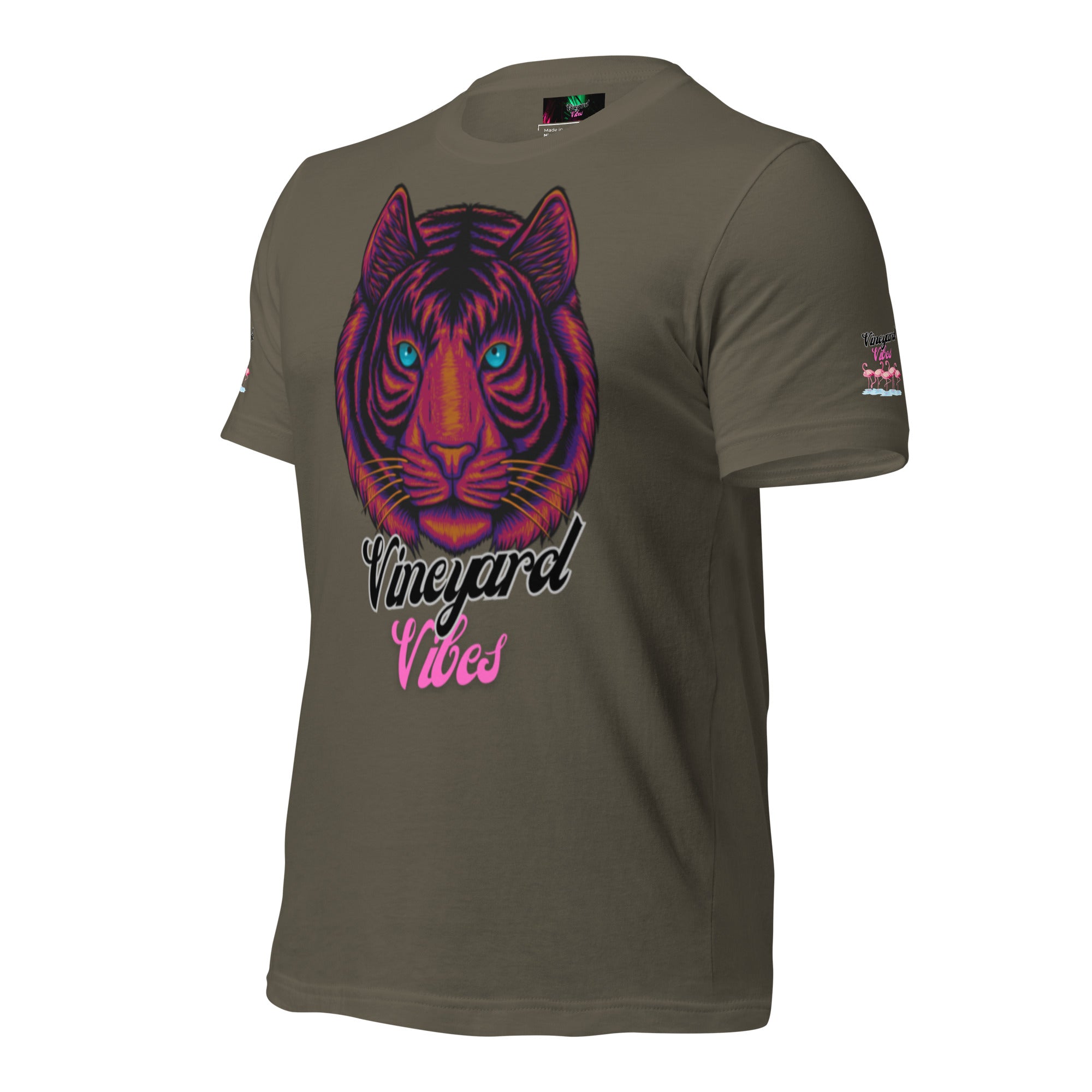 Vineyard Vibes Brand Of The Brave Pink Tiger - Unisex t-shirt