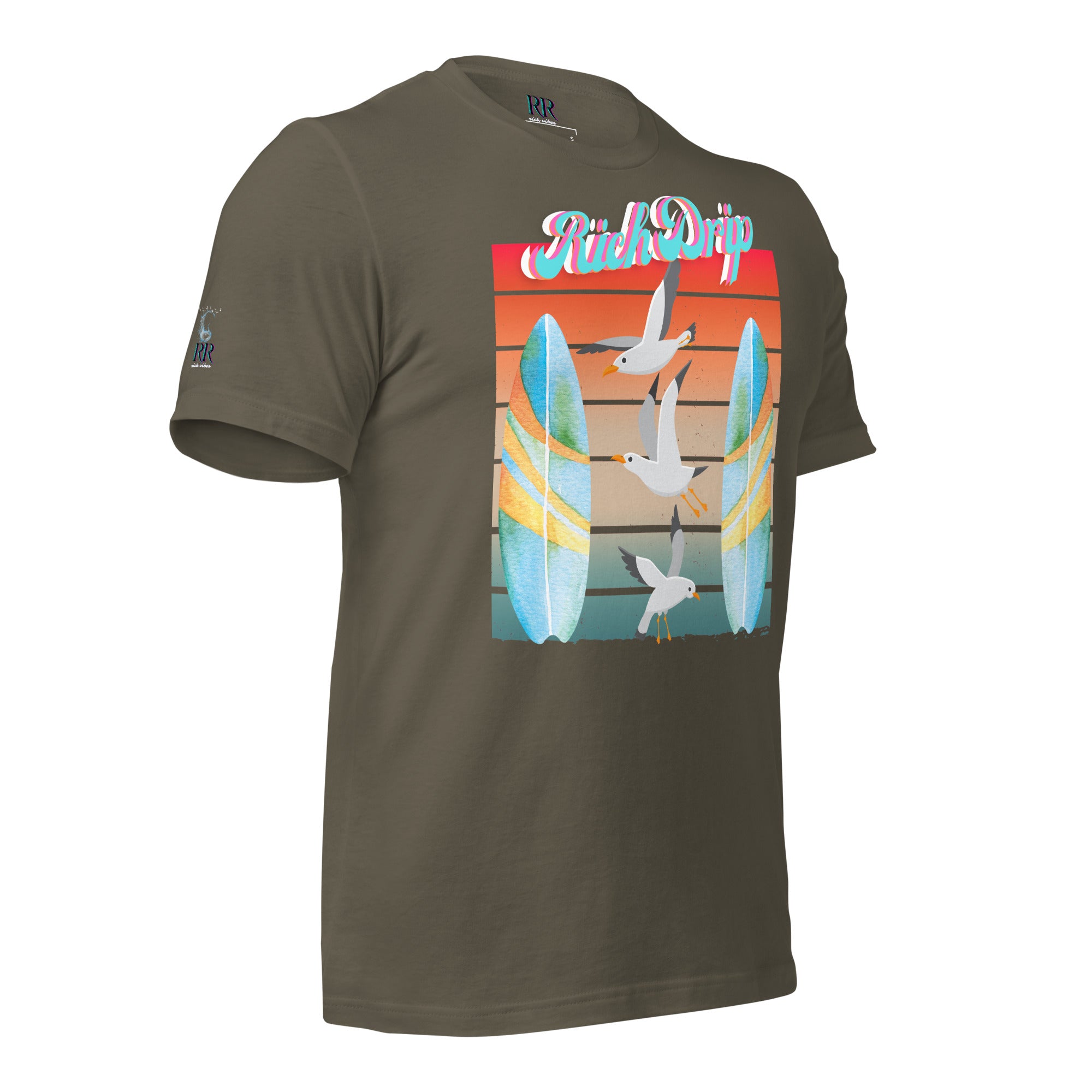 Rich Drip Surf Board Walk - Unisex t-shirt