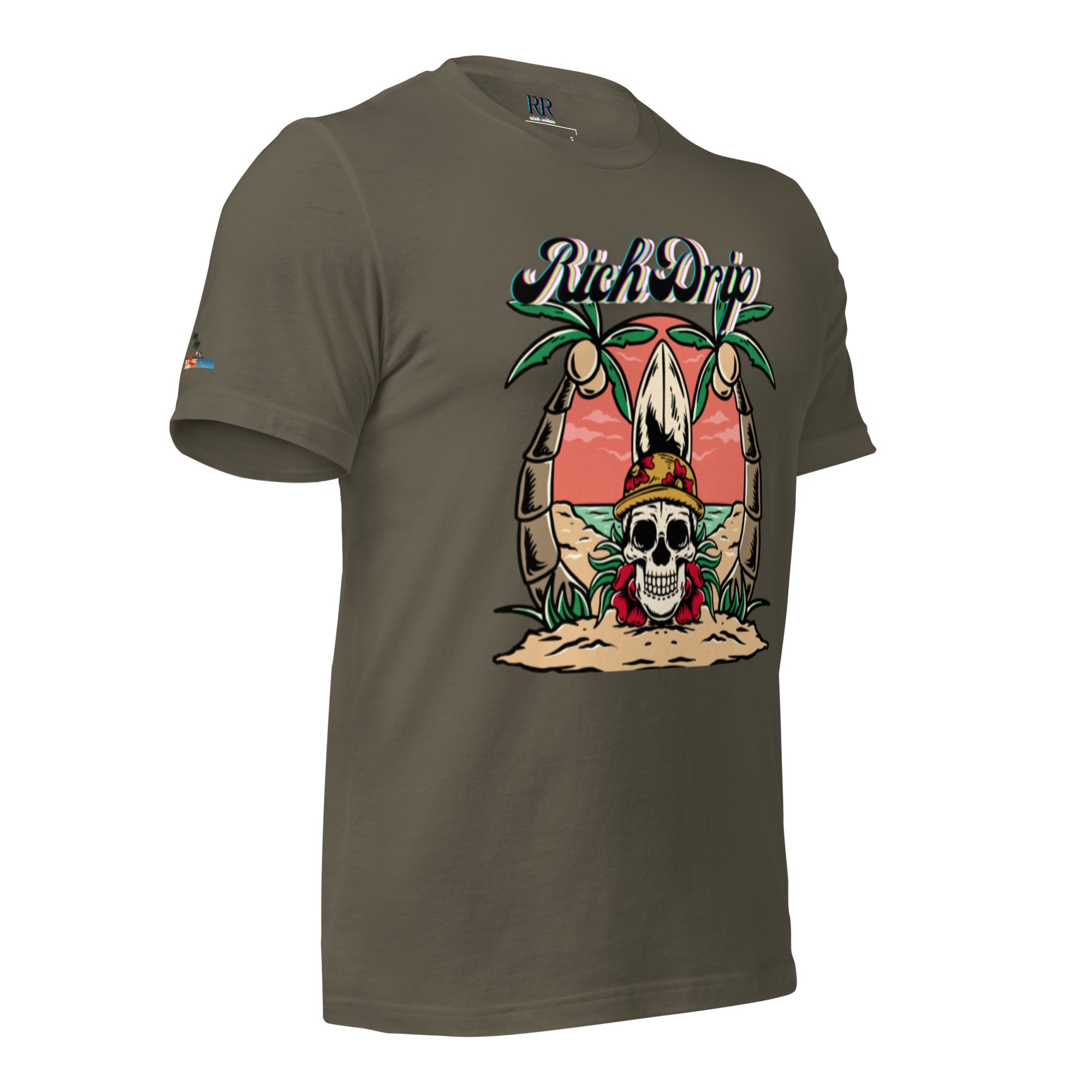 Rich Vibes Beach Army Rich Drip - Unisex t-shirt