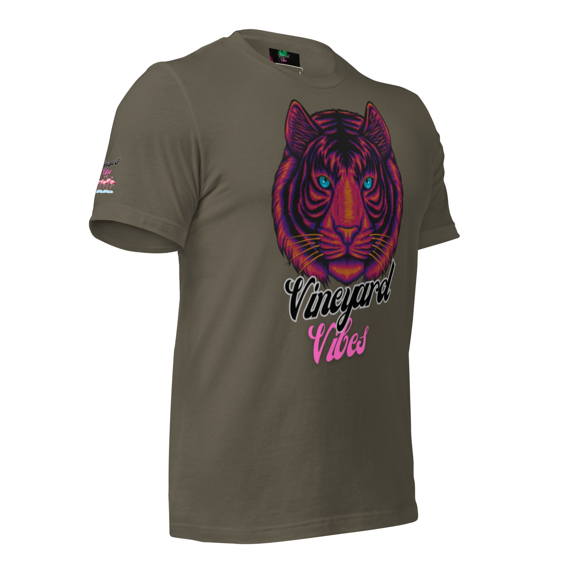 Vineyard Vibes Brand Of The Brave Pink Tiger - Unisex t-shirt