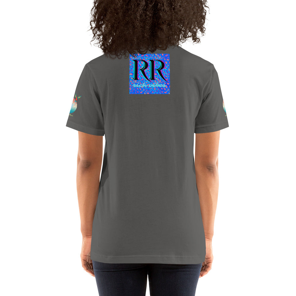 Rich Drip Good Vibes Multi Colored Circle 1.0 - Unisex t-shirt Grey