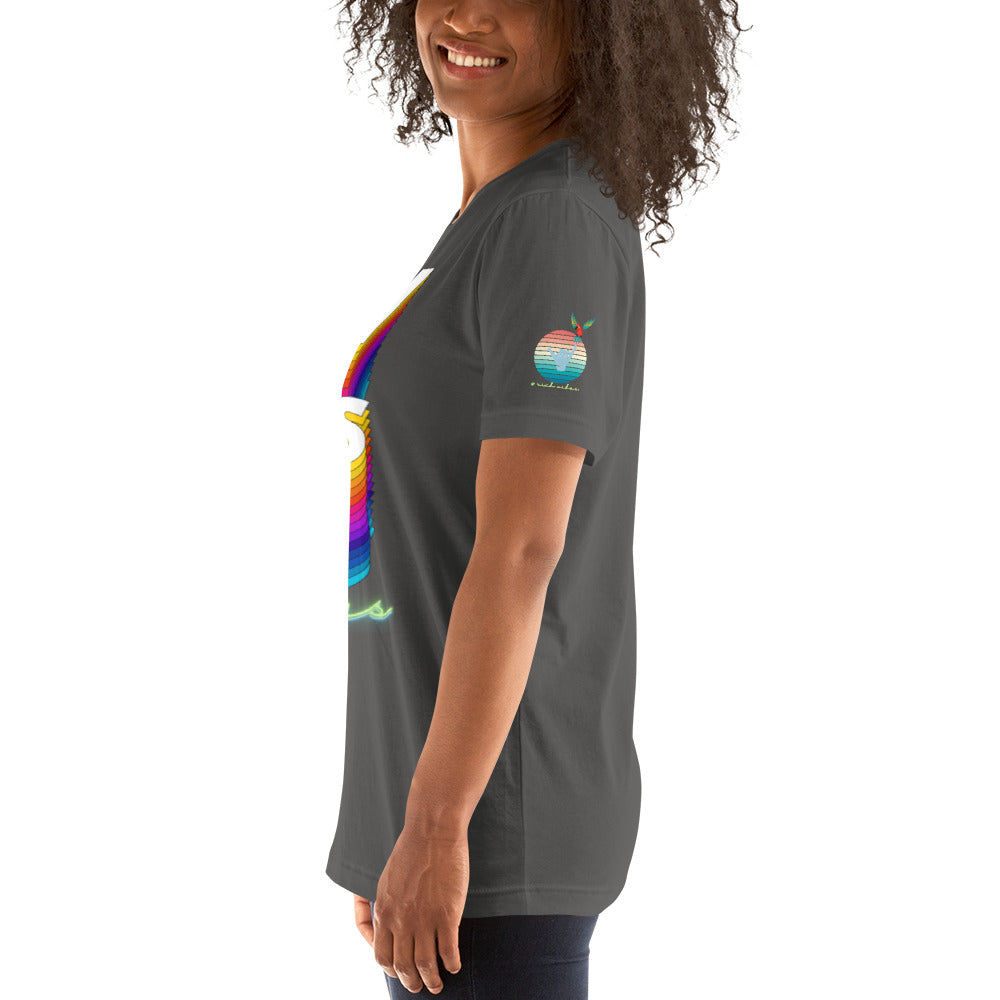 Rich Drip Good Vibes Multi Colored Circle 1.0 - Unisex t-shirt Grey