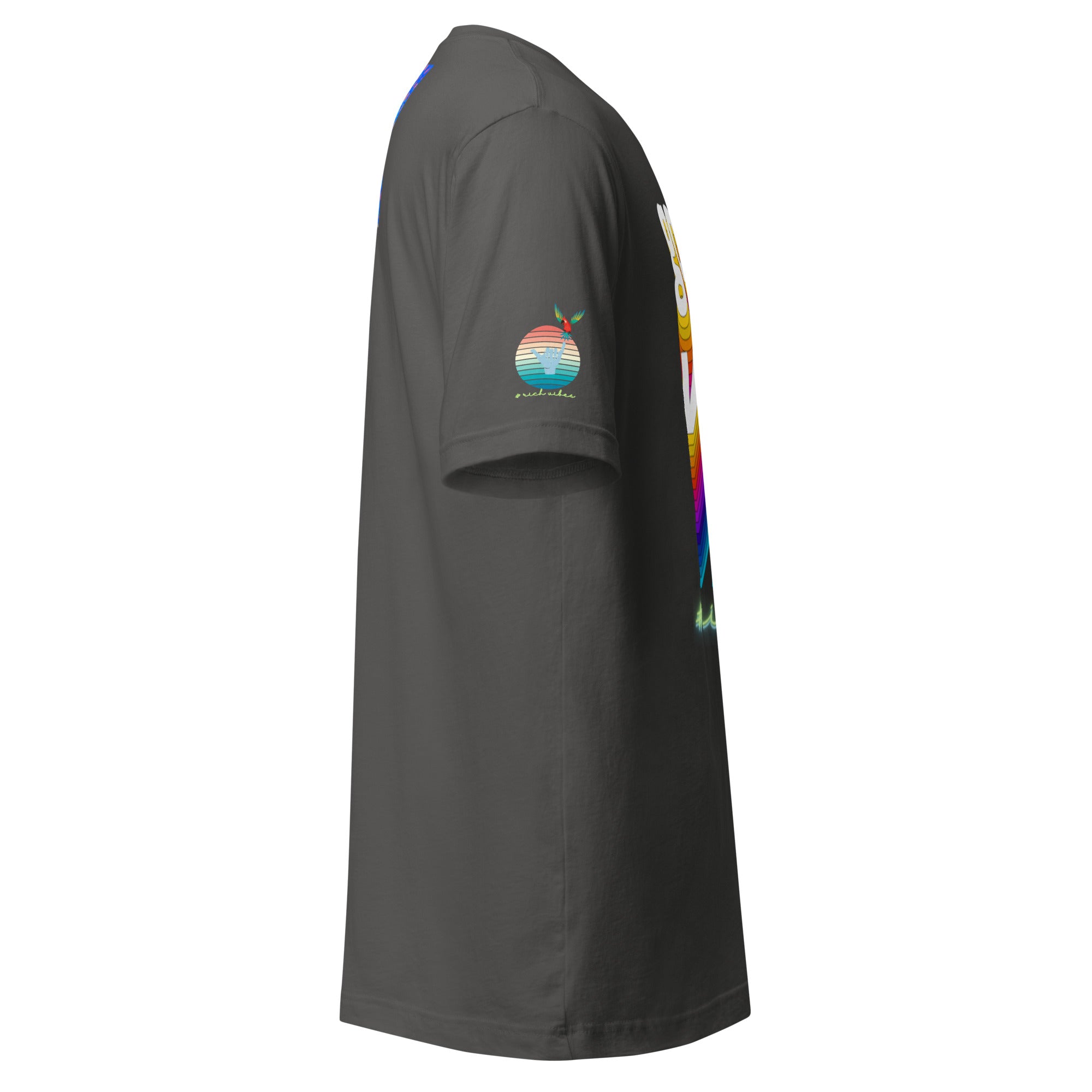 Rich Drip Good Vibes Multi Colored Circle 1.0 - Unisex t-shirt Grey