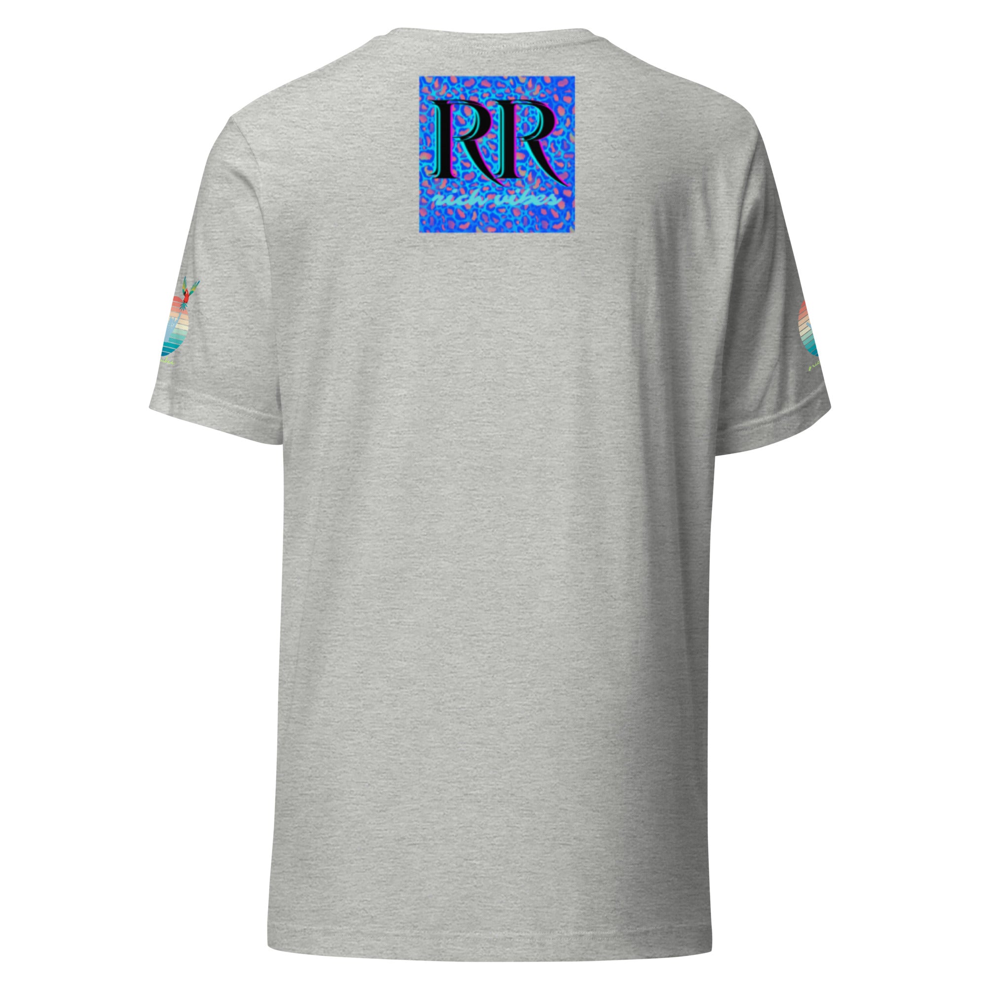 Rich Drip Good Vibes Multi Colored Circle - Unisex t-shirt Grey