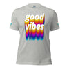 Rich Drip Good Vibes Multi Colored Circle - Unisex t-shirt Grey