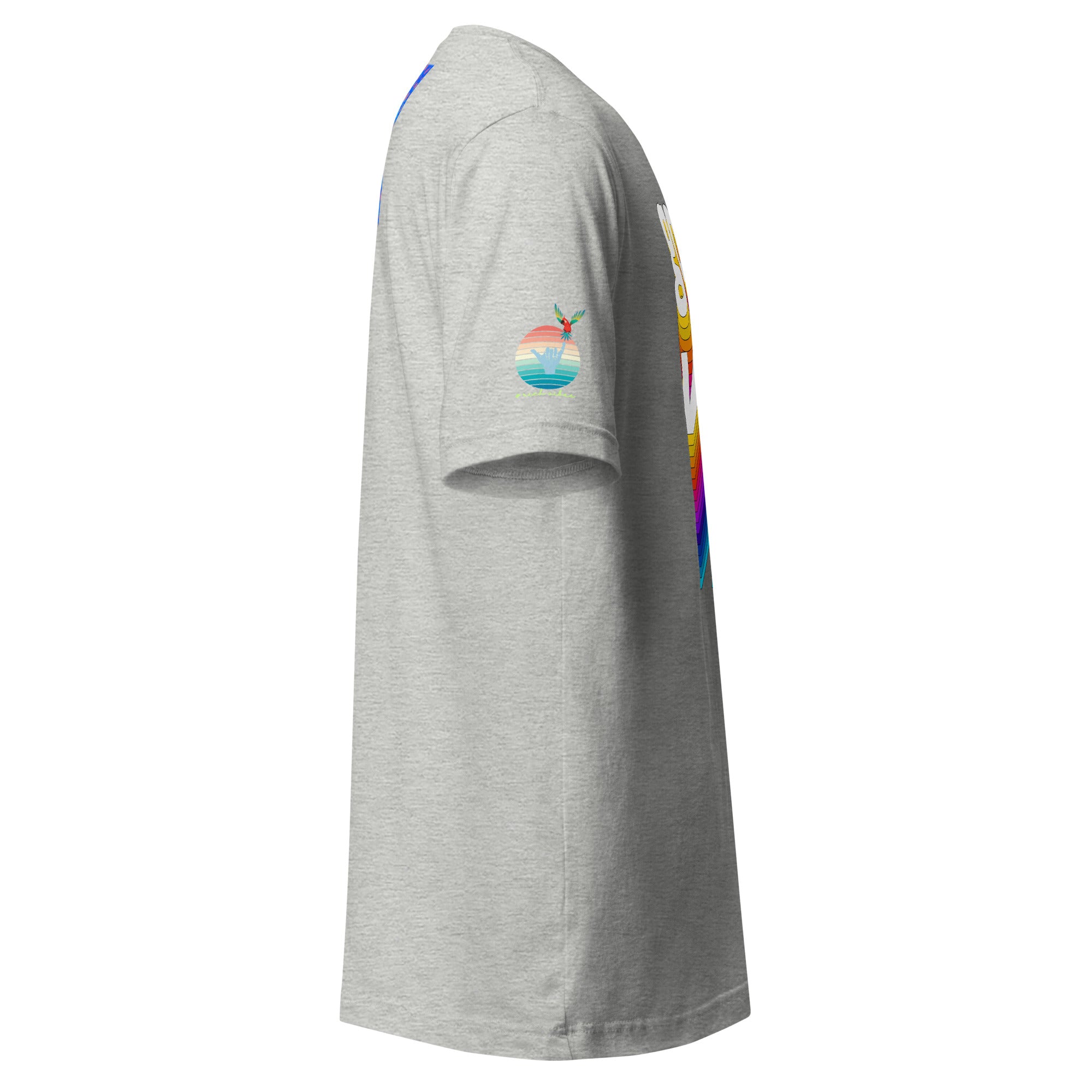 Rich Drip Good Vibes Multi Colored Circle - Unisex t-shirt Grey