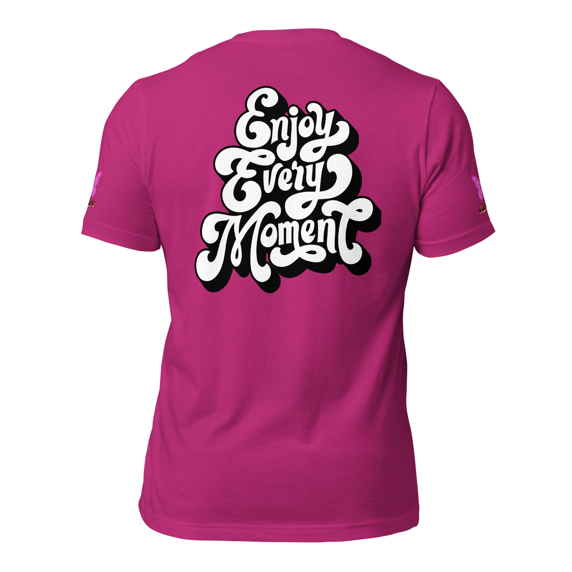 Rich Good Vibes Purple ButterFly "Enjoy Every Moment" - Unisex t-shirt