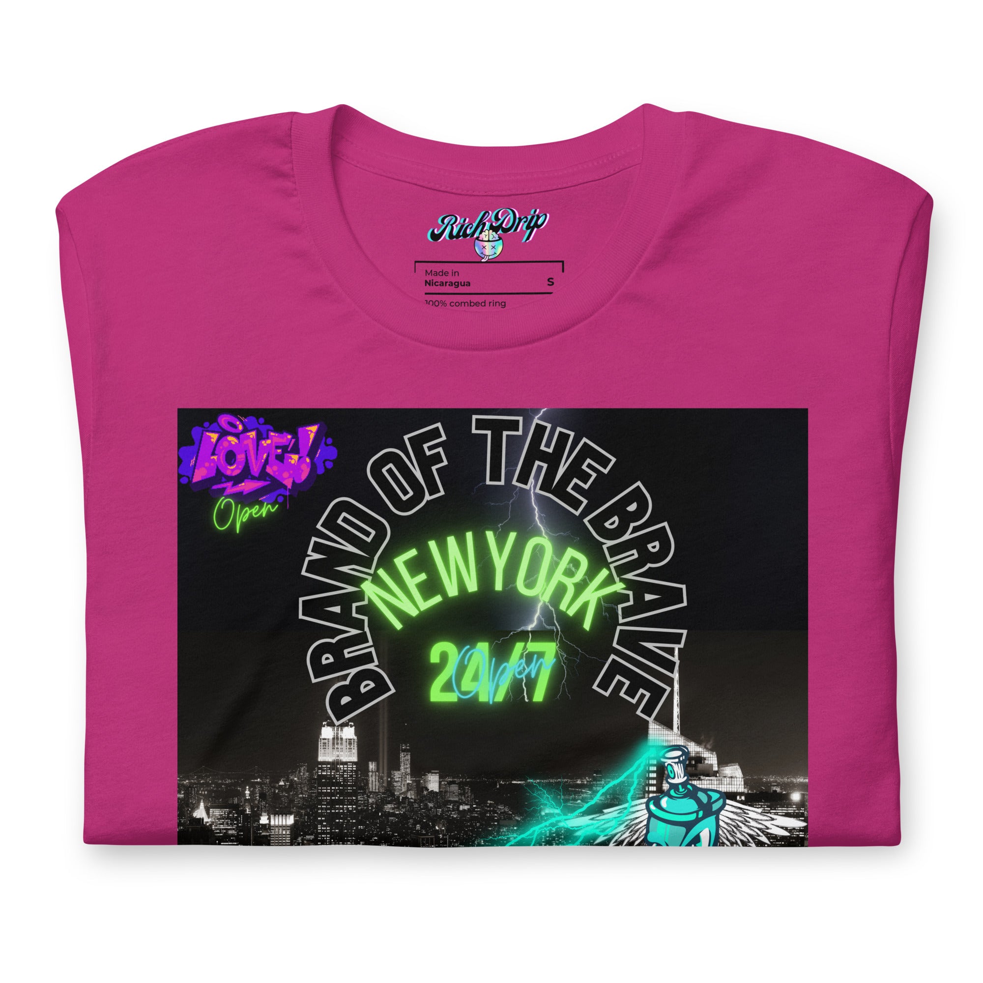 Rich Drip Brand Of The Brave NYC 24/7 - Unisex t-shirt