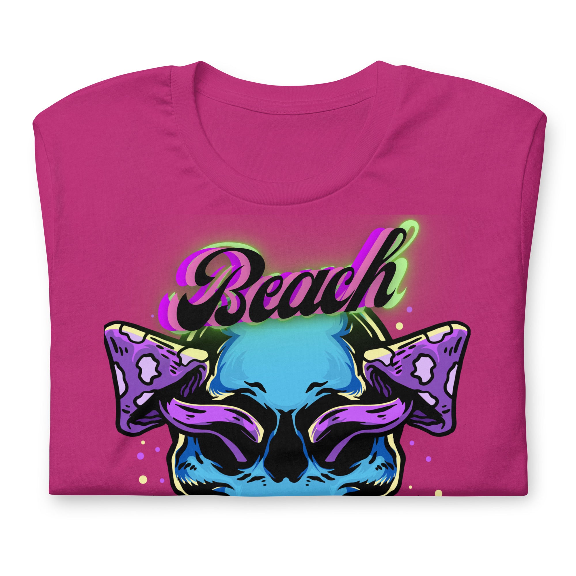 Brand Of The Brave Purple Shroom Skull Vibes - Unisex t-shirt