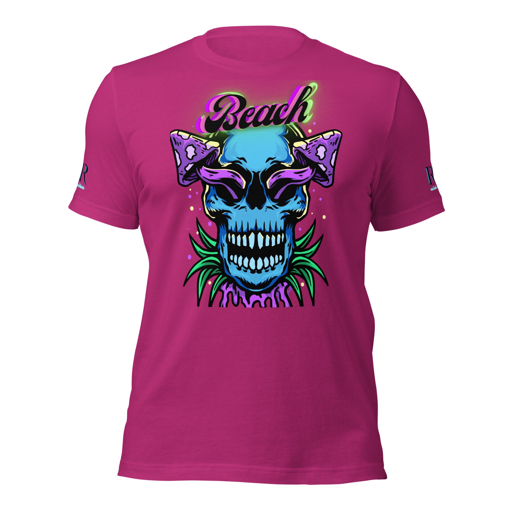 Brand Of The Brave Purple Shroom Skull Vibes - Unisex t-shirt